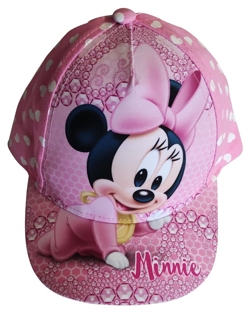 Sun City Schirmmütze Disney Minnie Maus Kinder-Kappe, Basecap, Cap Minnie Baby, Rosa, Gr. 5