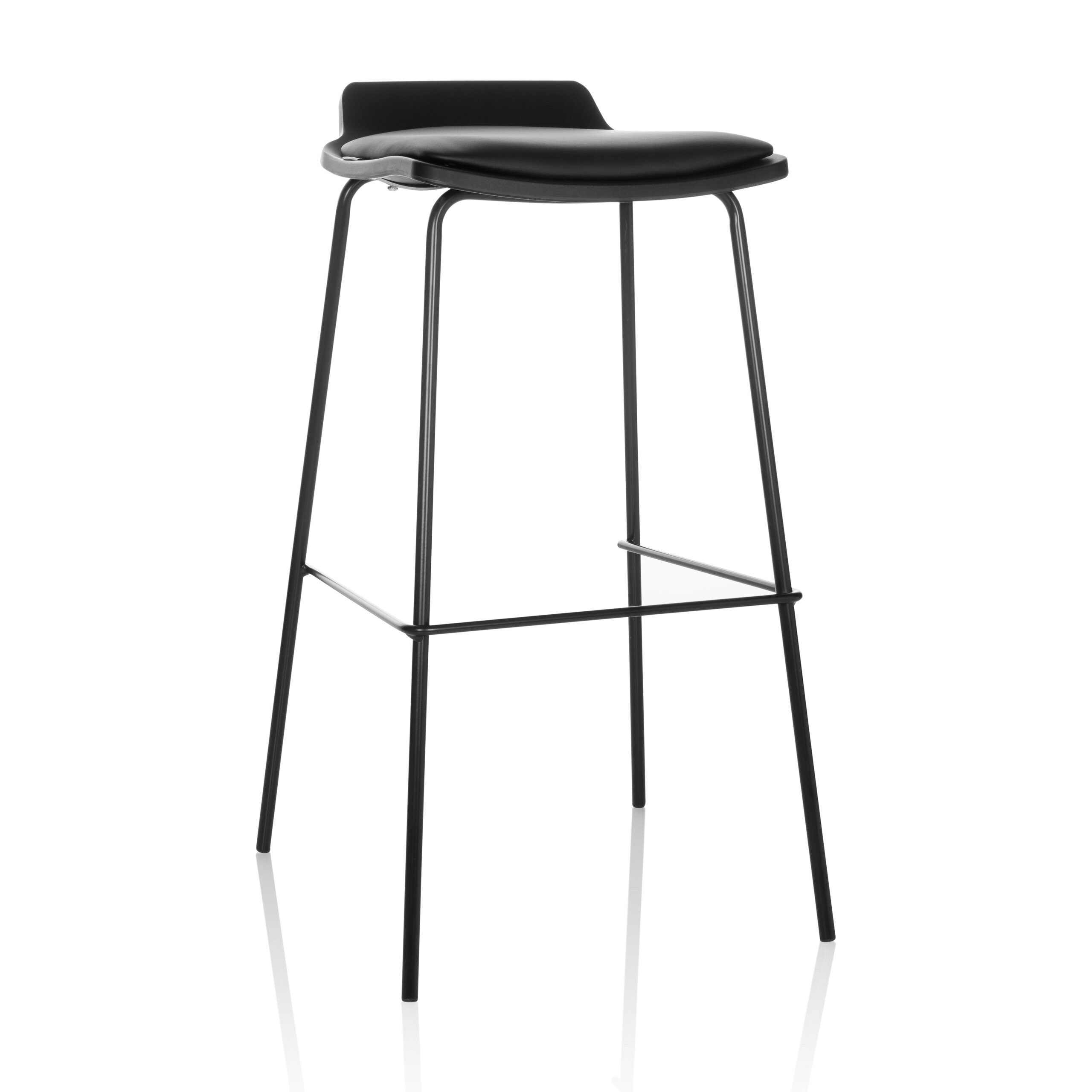 hjh OFFICE Barhocker LONSO 10 Tresenhocker Kunstleder Höhe 82.0 cm (1 St), Tresenhocker stapelbar, Barstuhl Sitz gepolstert Kunstleder