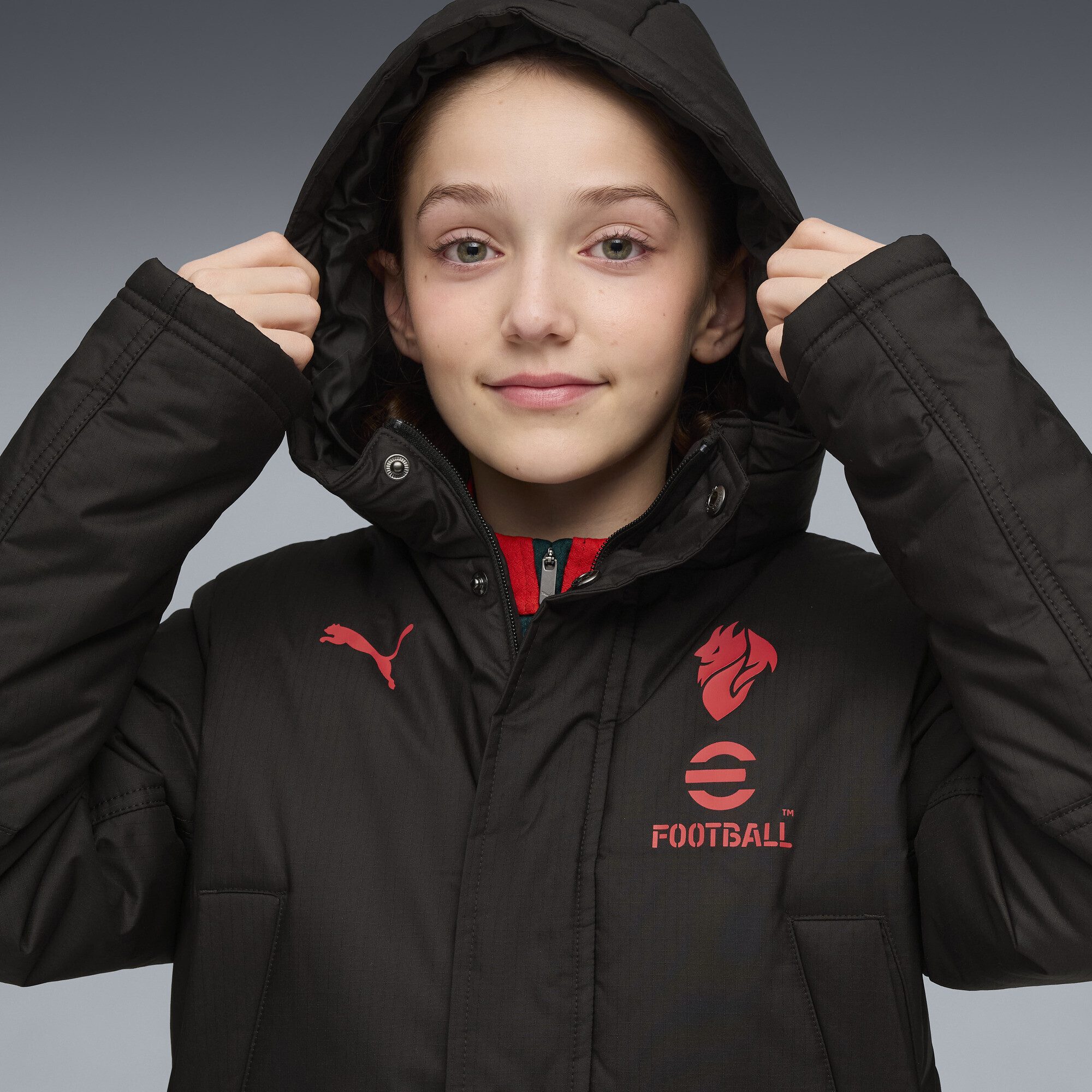 PUMA Parka AC Milan Trainings-Winterjacke Jugendliche