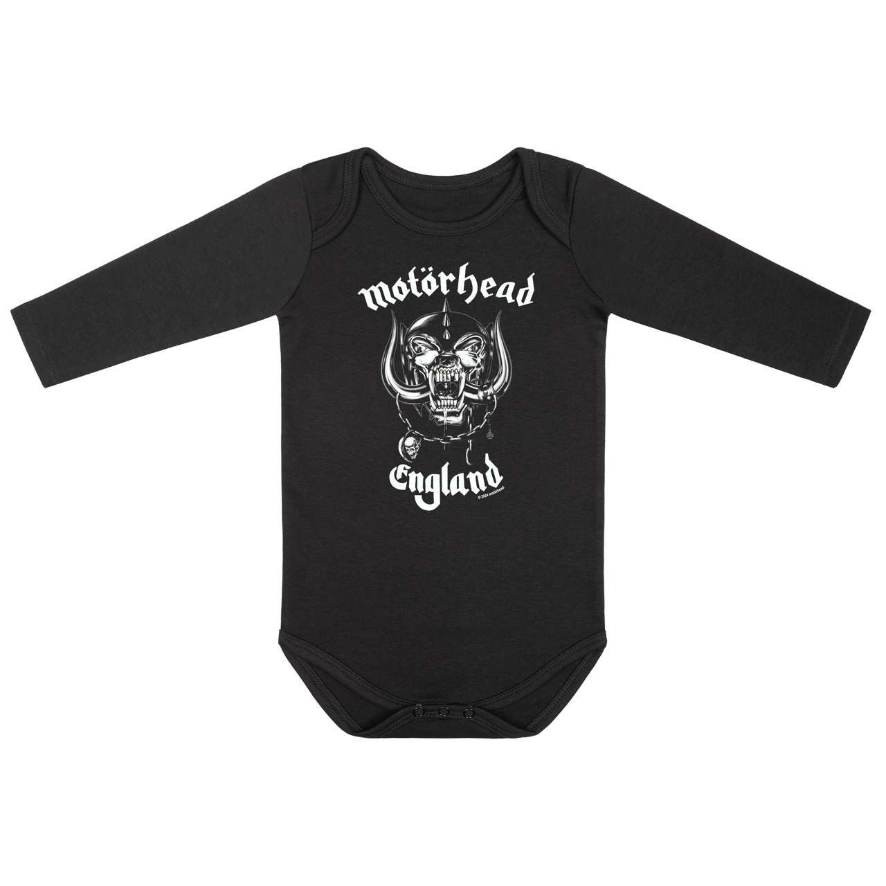 Metal Kids Langarmbody mit Motörhead (England) Aufdruck für Babys (0–24 M)