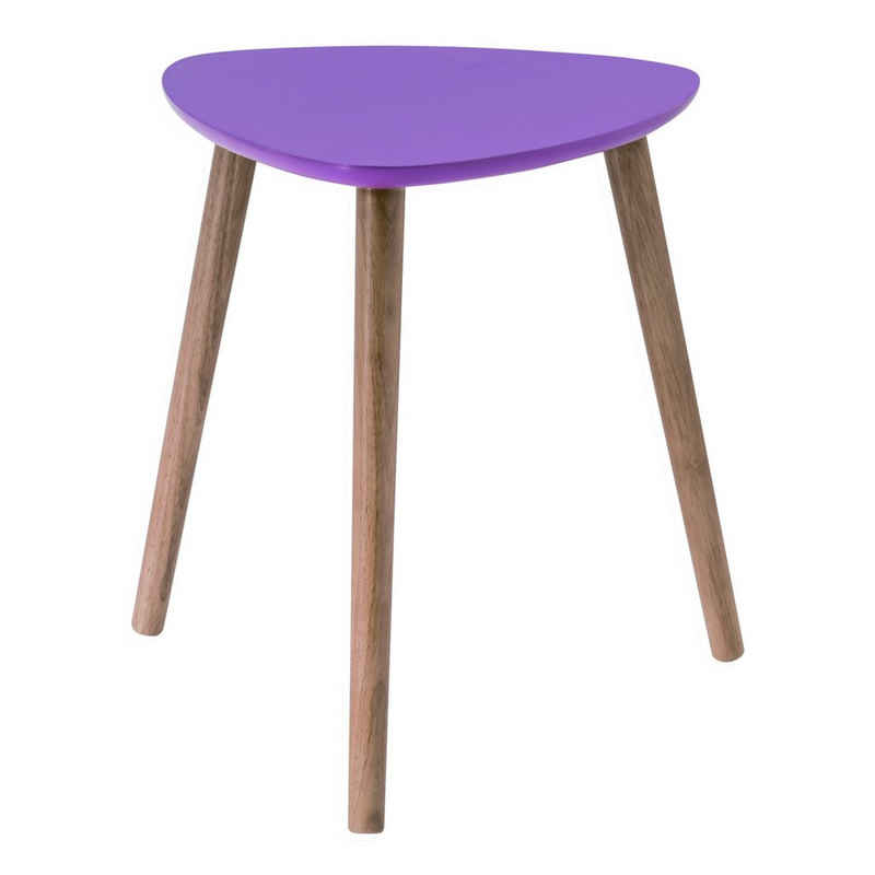 habeig Couchtisch Couchtisch Violett mit Massivholz Beine Beistelltisch Tisch #93