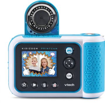 Vtech® KidiZoom Print Cam, blau Kinderkamera (5 MP, mit eingebautem Thermodrucker)