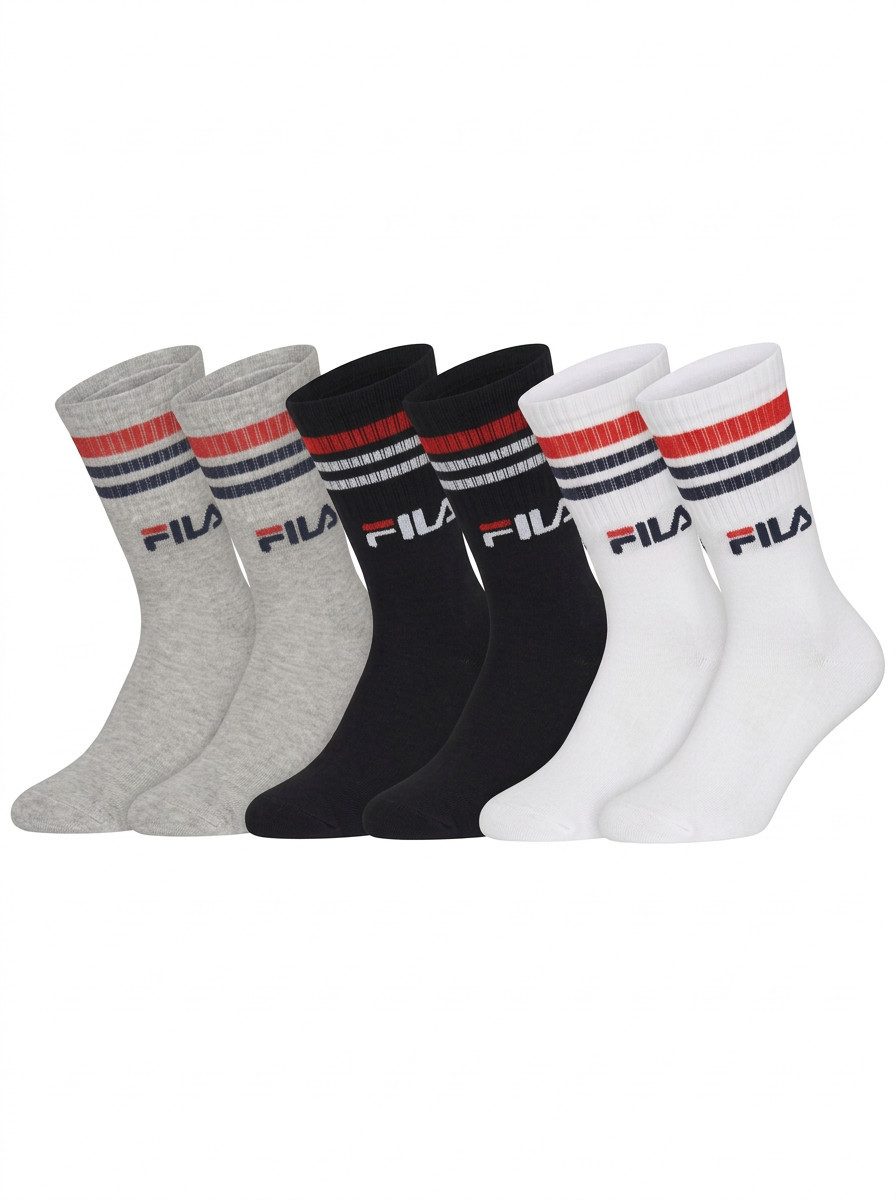 Fila Socken UNISEX LIFESTYLE PLAIN SOCKS (6 Paar) mit Logo-Schriftzug