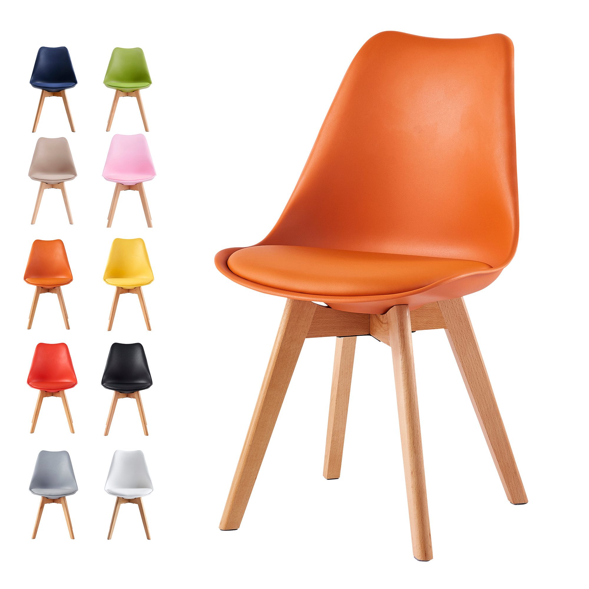 MCC direct Esszimmerstuhl Retro Esszimmerstühle EVA (4er Set)