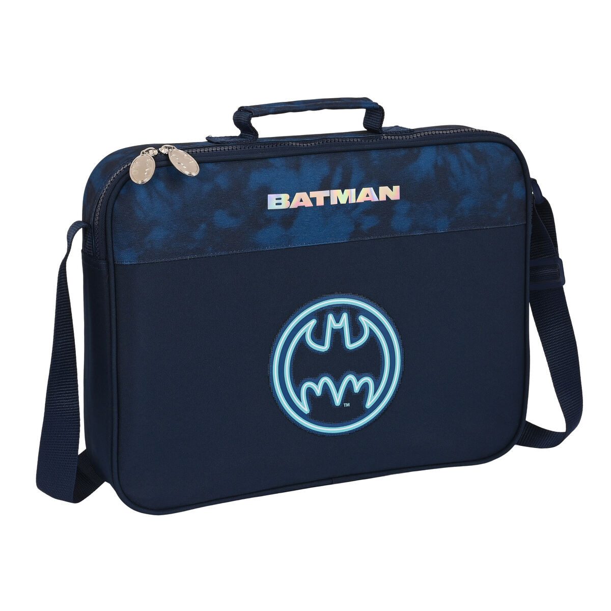 Batman Laptoprucksack Laptop Tasche Schultertasche Batman Marineblau für 15,6 Zoll Laptops i