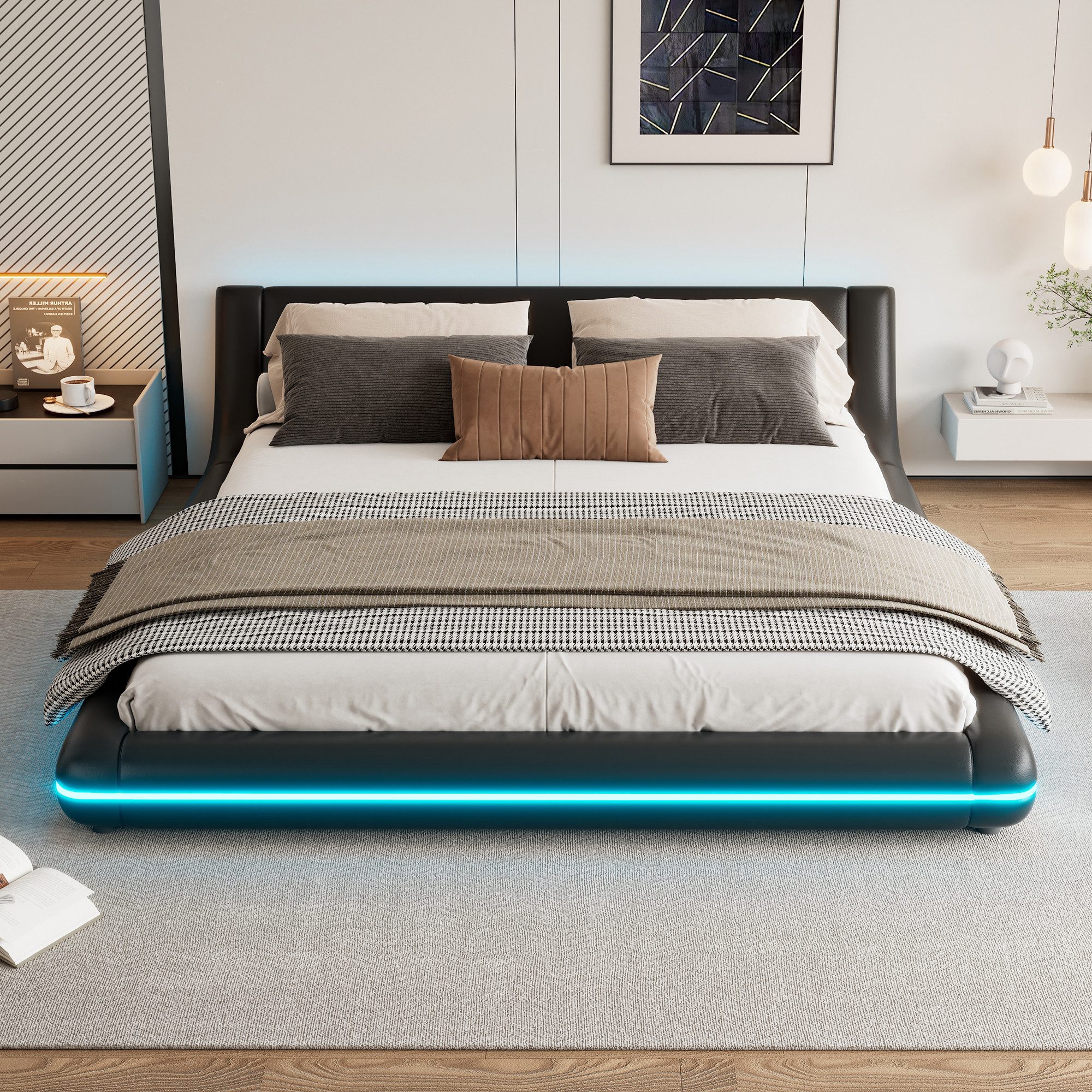 STILVORA Polsterbett 160×200 mit matratze und günstig online kaufen