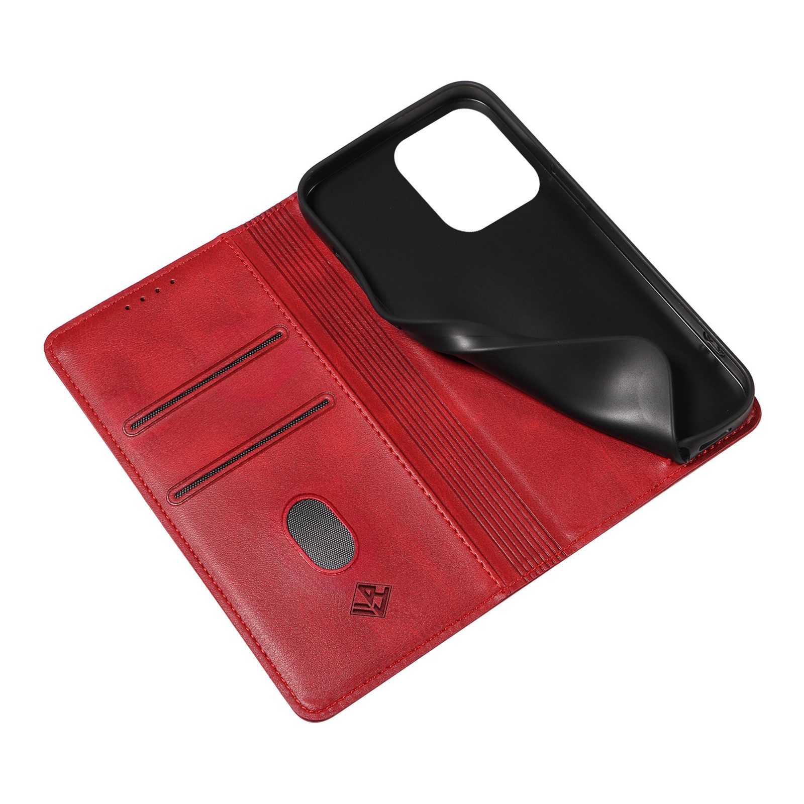 Tec-Expert Handyhülle Tasche Hülle für Apple iPhone 14 Pro 6.1 Zoll, 6.1", Cover Klapphülle Case mit Kartenfach Fliphülle aufstellbar
