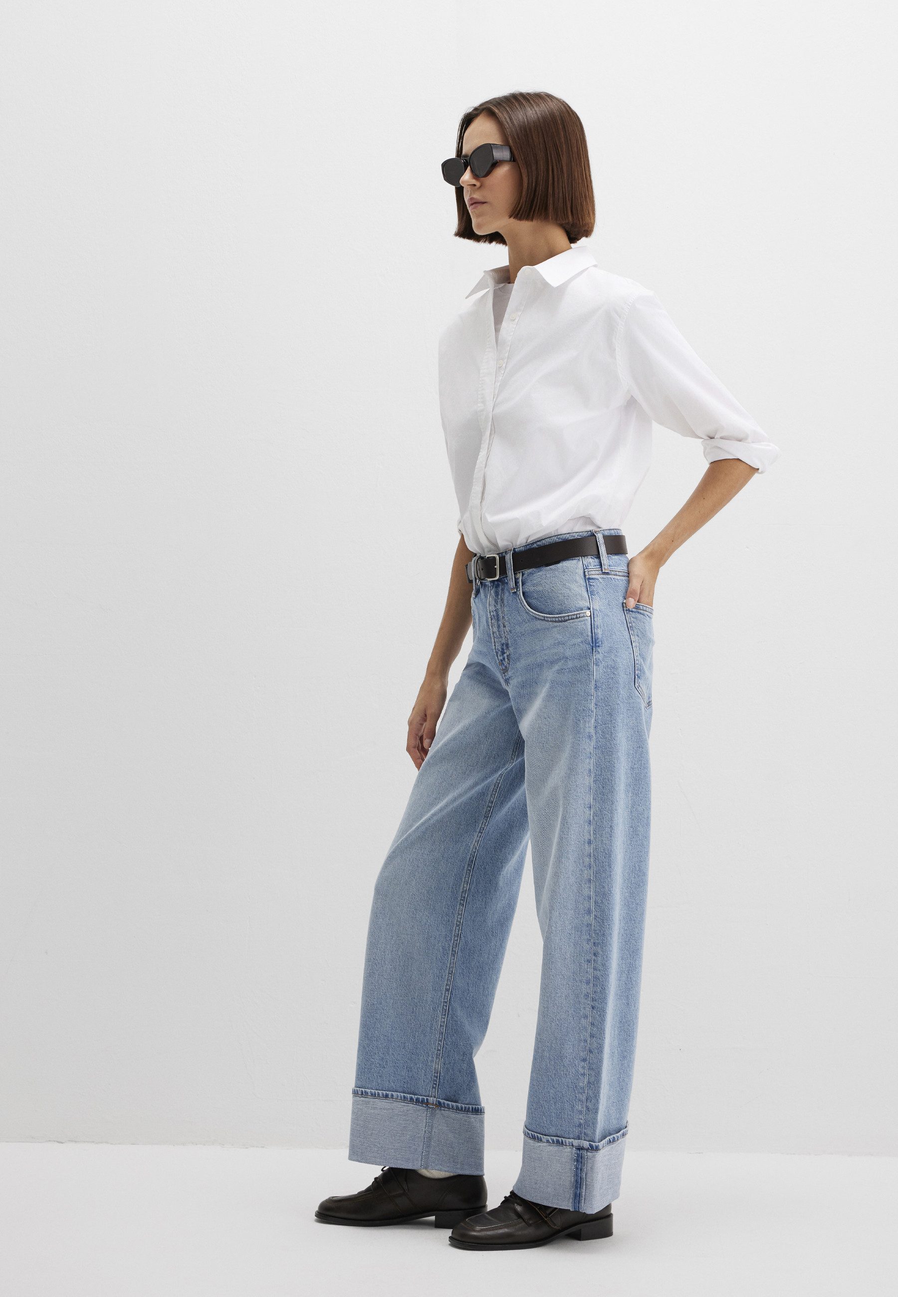 Mavi Weite Jeans SANDRA Cuffed Wide Leg