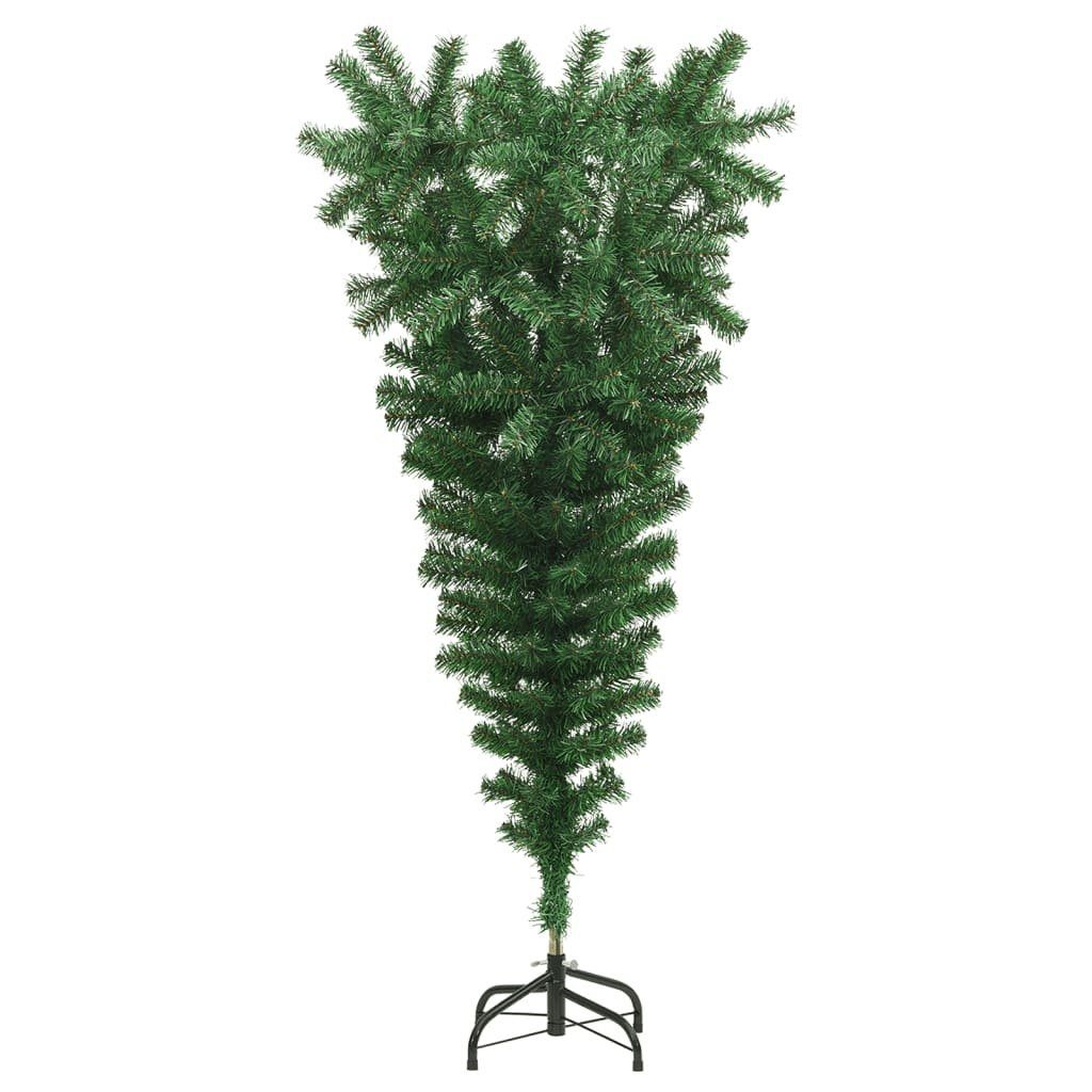 Künstlicher Grün Umgekehrt cm Ständer Weihnachtsbaum mit vidaXL Künstlicher 120 Weihnachtsbaum
