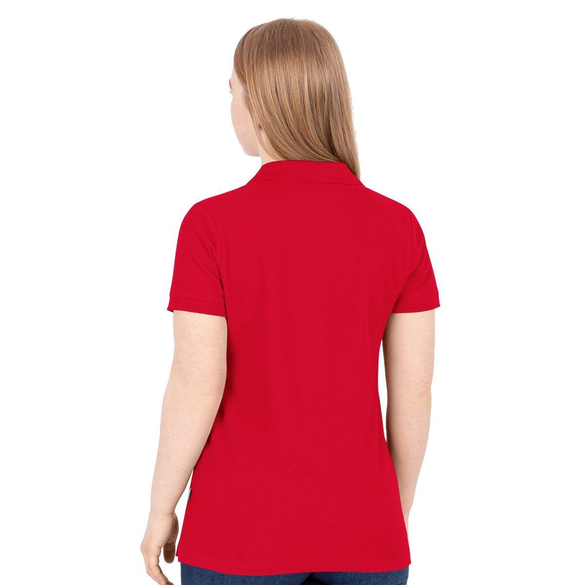 Jako Poloshirt Organic Pique (Bio-Baumwolle, 200g/m2) rot Damen