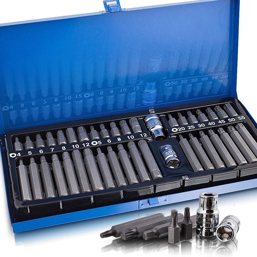 Bituxx Bit-Set Vielzahn Bit Set 41 tlg., 41-St., MS-13384, Metallbox