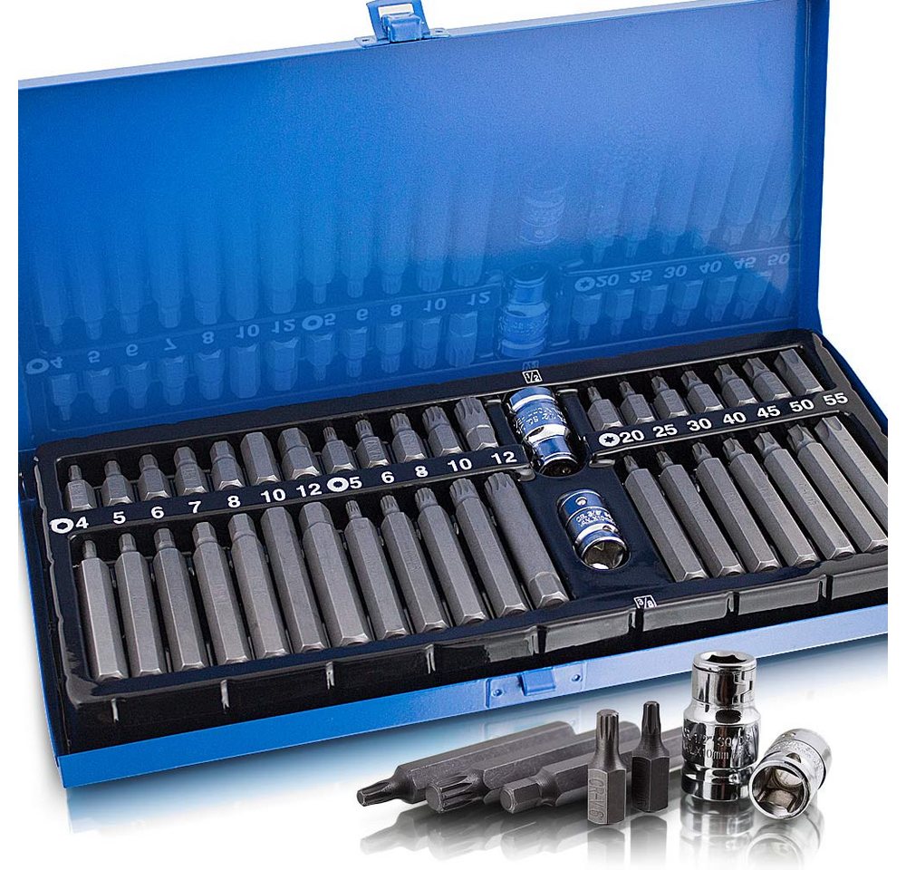 Bituxx Bit-Set 41 tlg. Vielzahn, 41-St., MS-13384, Metallbox