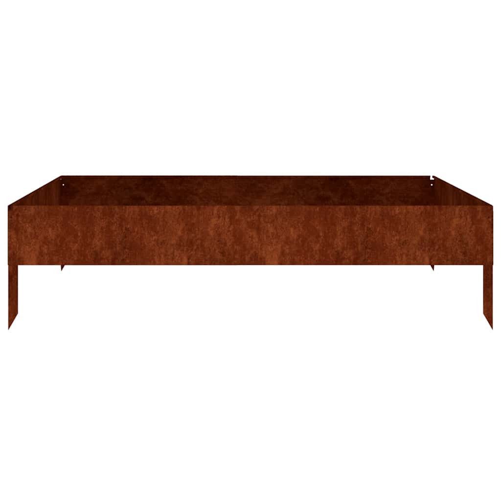 vidaXL Hochbeet Hochbeet 100x100x26 cm Cortenstahl (1 St)