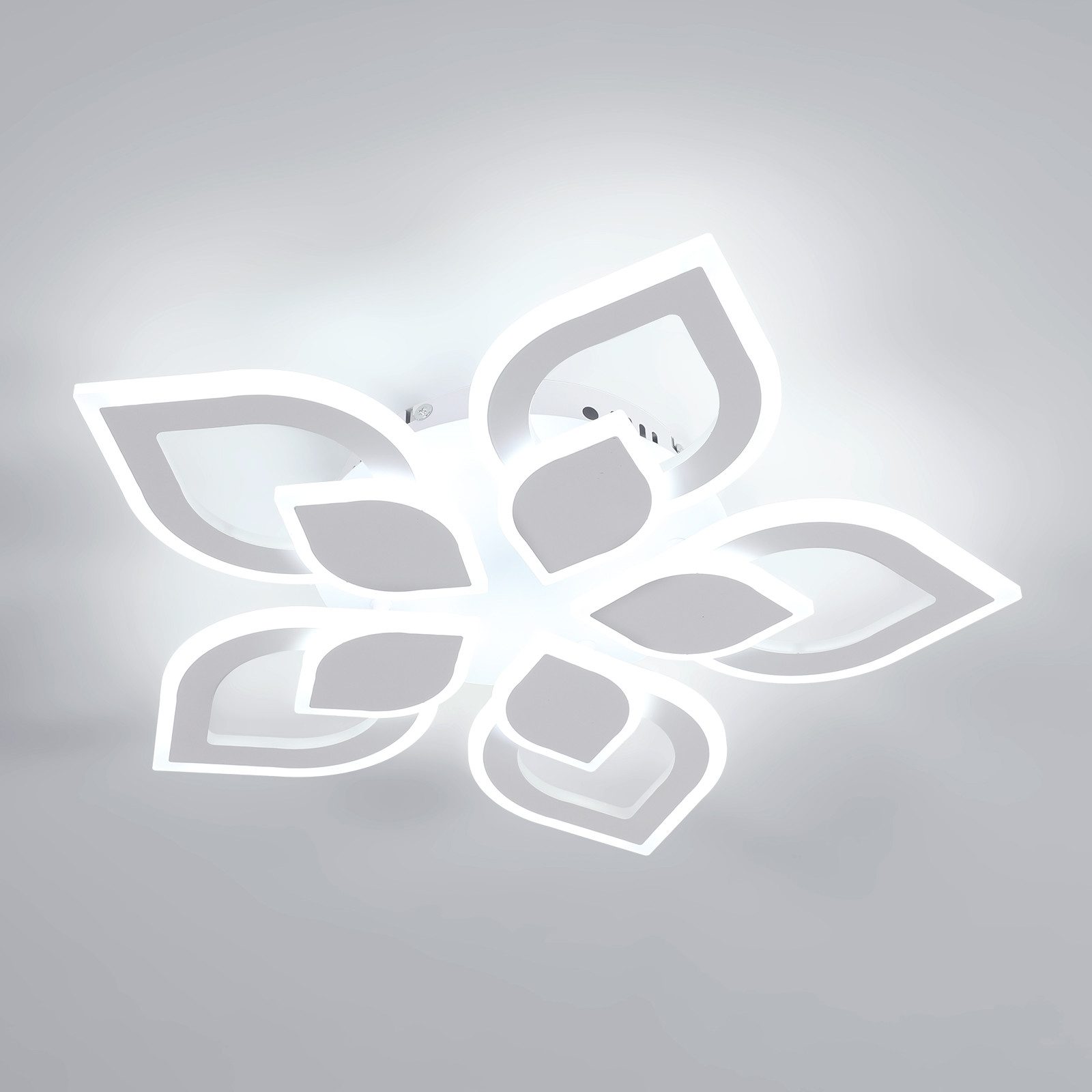 Goeco Deckenleuchte Acryl Deckenleuchte, 5-flammige Blumen-Deckenleuchte, günstig online kaufen