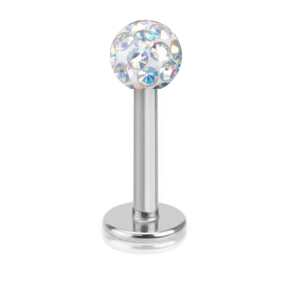 viva-adorno Piercing-Set Lippenpiercing Multi Kristall Epoxy günstig online kaufen