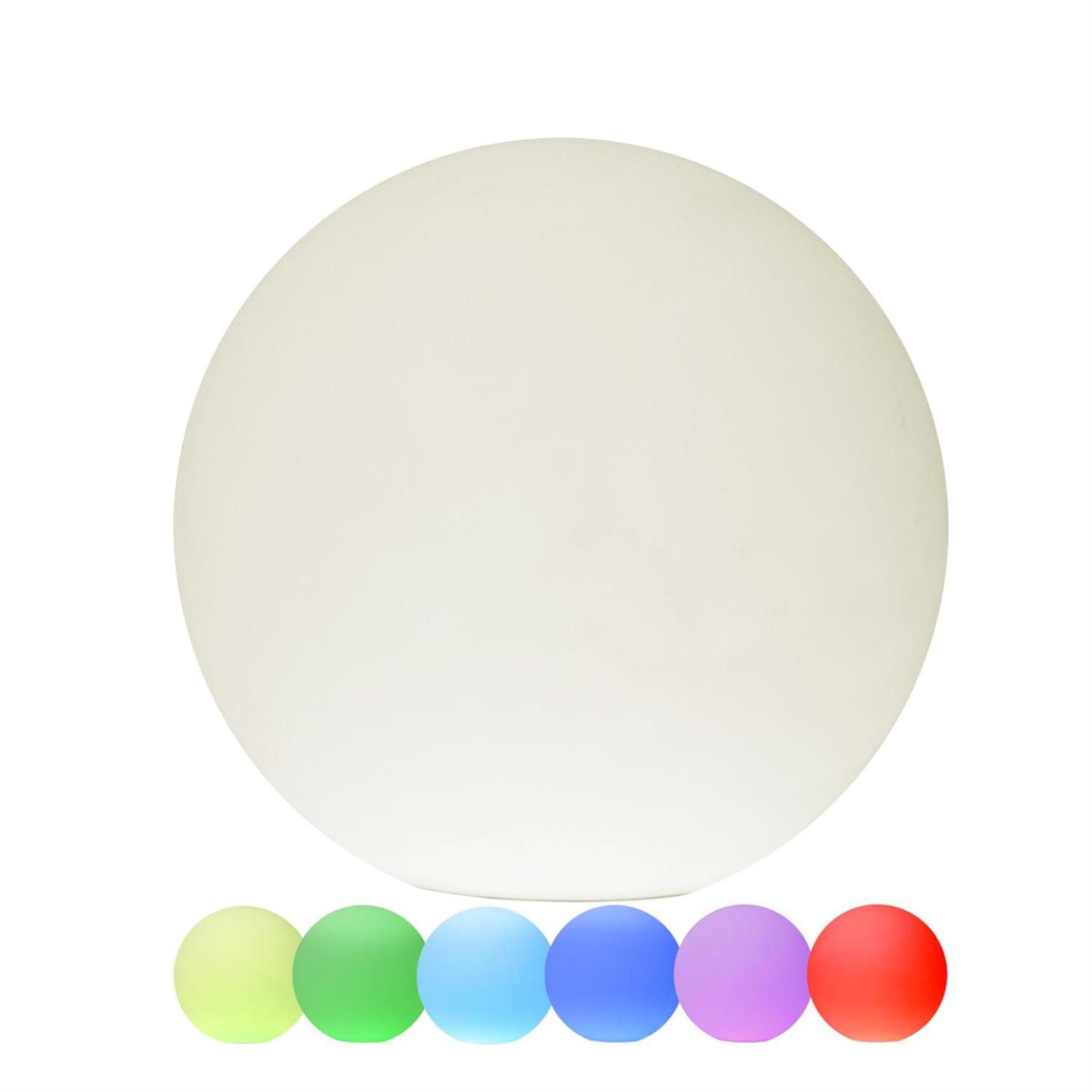 STAR TRADING LED Kugelleuchte LED Gartenkugel Kugelleuchte 30cm RGB Farbwechsel weiß Fernb.Aufladbar, LED Classic, RGB (rot, grün, blau)