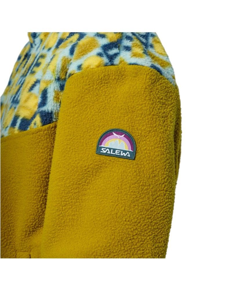 Salewa Fleecejacke Eagle Anniversary Half Zip (warm, weiches Material) olive/goldgelb