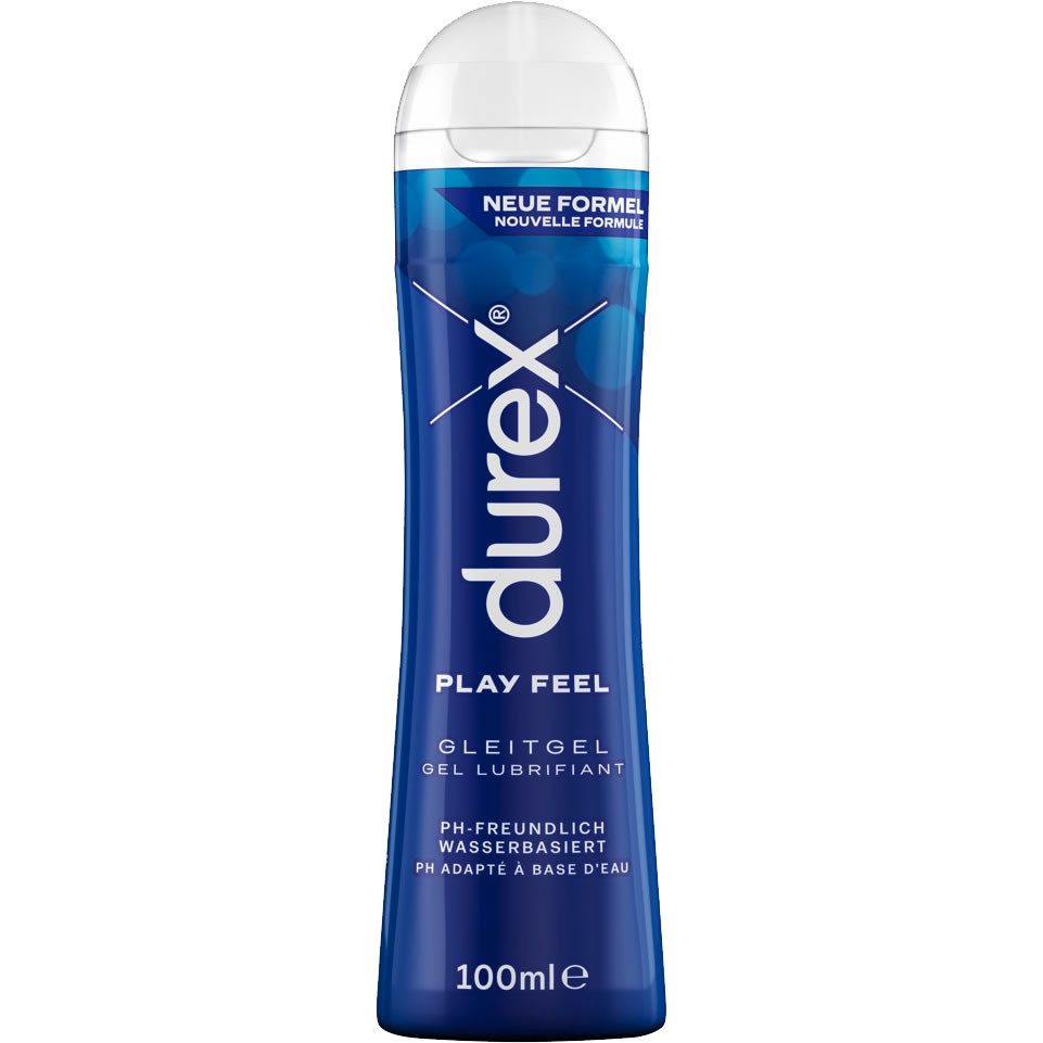 durex Gleitgel Play Feel, Flasche mit 100ml, 1-tlg., neutrales Gleitgel auf Wasserbasis