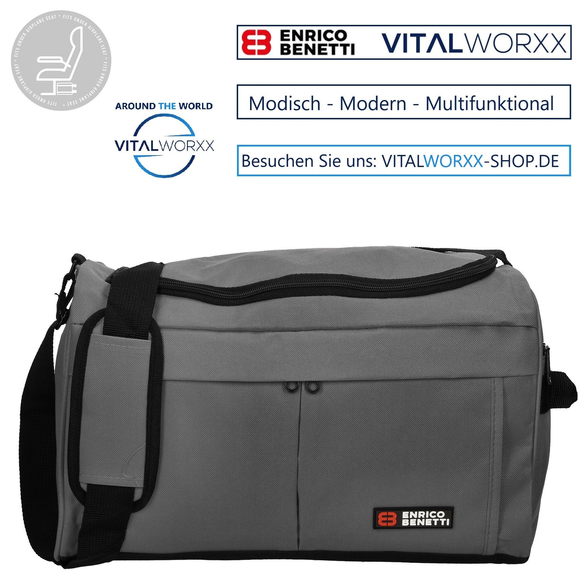 VITALWORXX Reisetasche Reisetasche ENRICO BENETTI kompakte günstig online kaufen