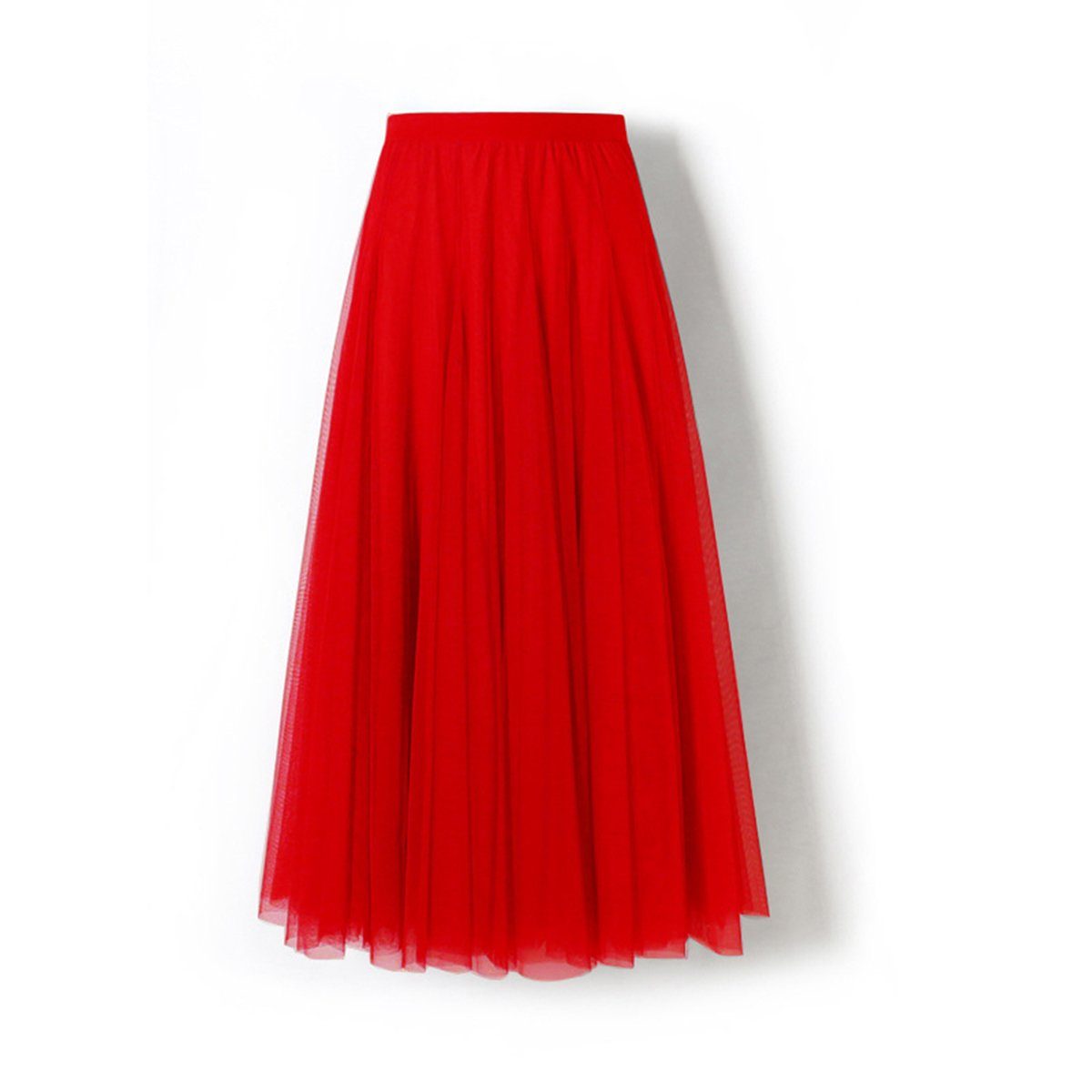 Meshrock Meshrock Damen Maxirock Sommer Elegant Lange Röcke Kleid Hohe Taille