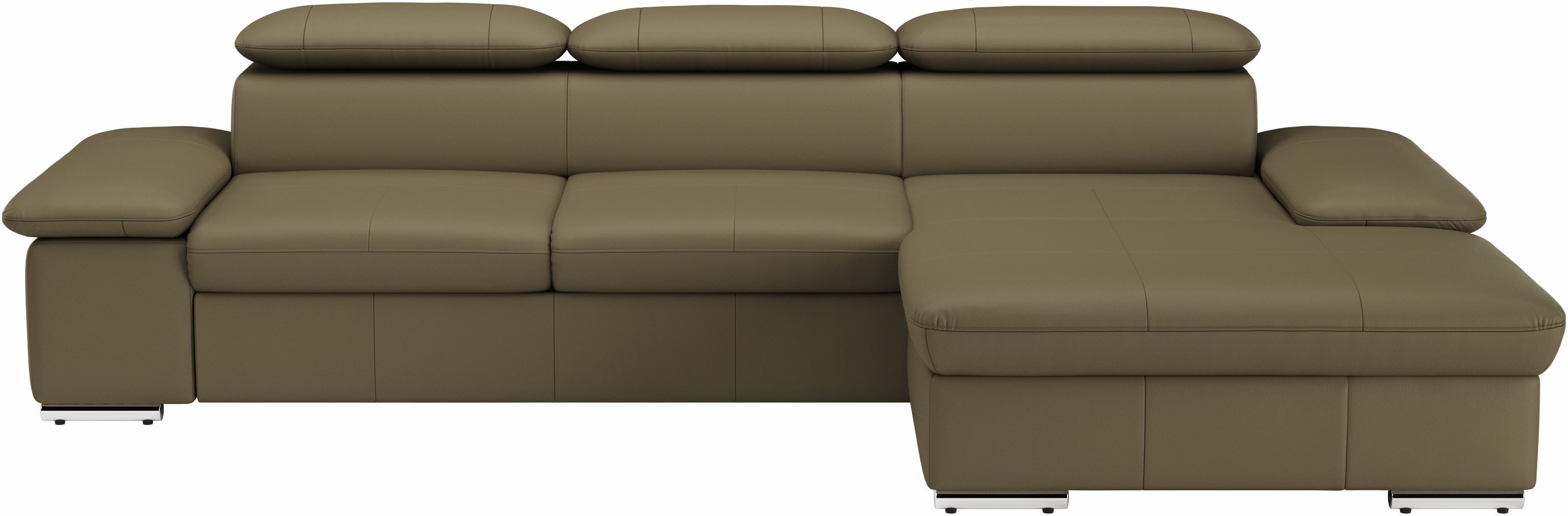 sit&more Ecksofa Valantine L-Form, B: 286 cm, mit Arm- & Kopfteilverstellung, optional mit Bettfunktion
