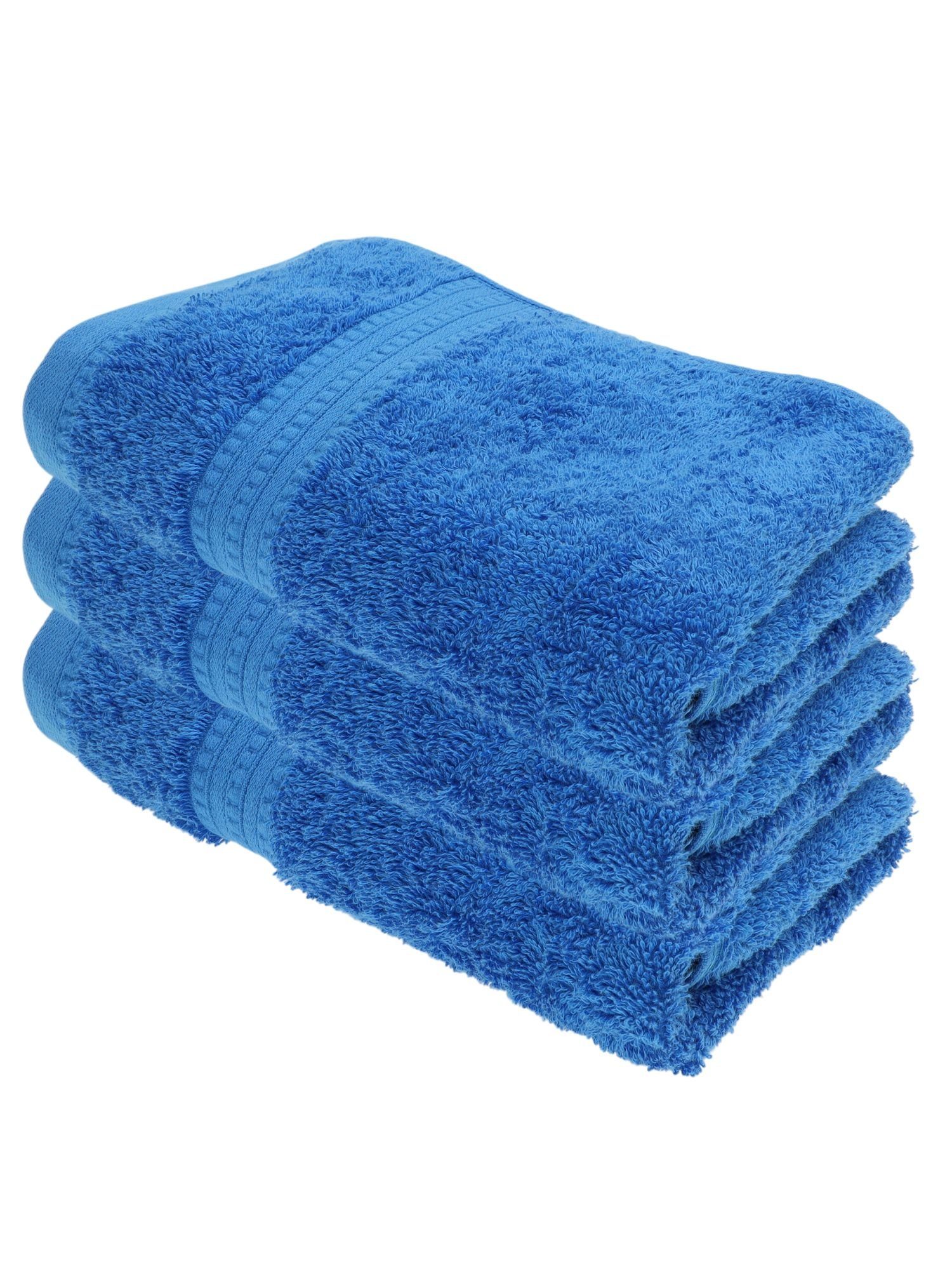 Julie Julsen Handtücher 3-Handtücher-Royalblau, Bio-Baumwolle (3-St) günstig online kaufen