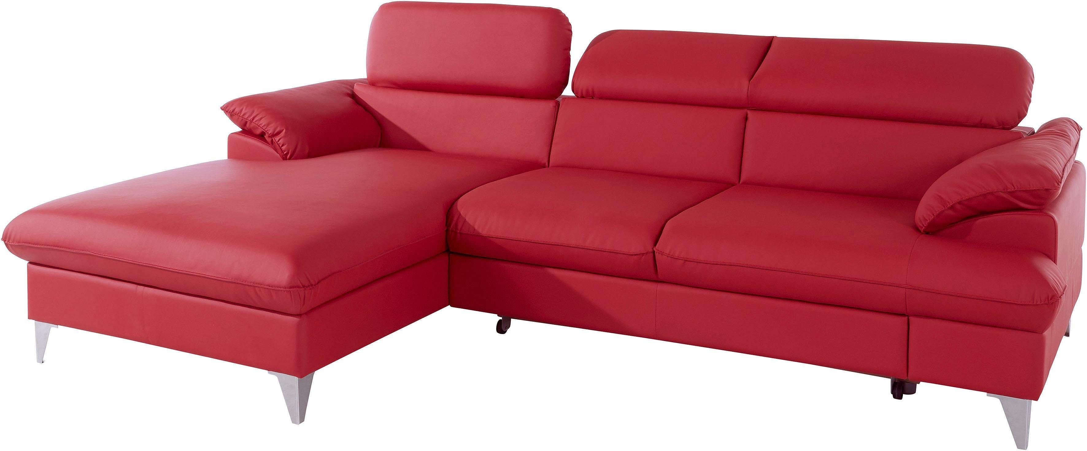 COTTA Ecksofa "Caluso L-Form", mit Kopfteilverstellung, wahlweise mit Bettf günstig online kaufen