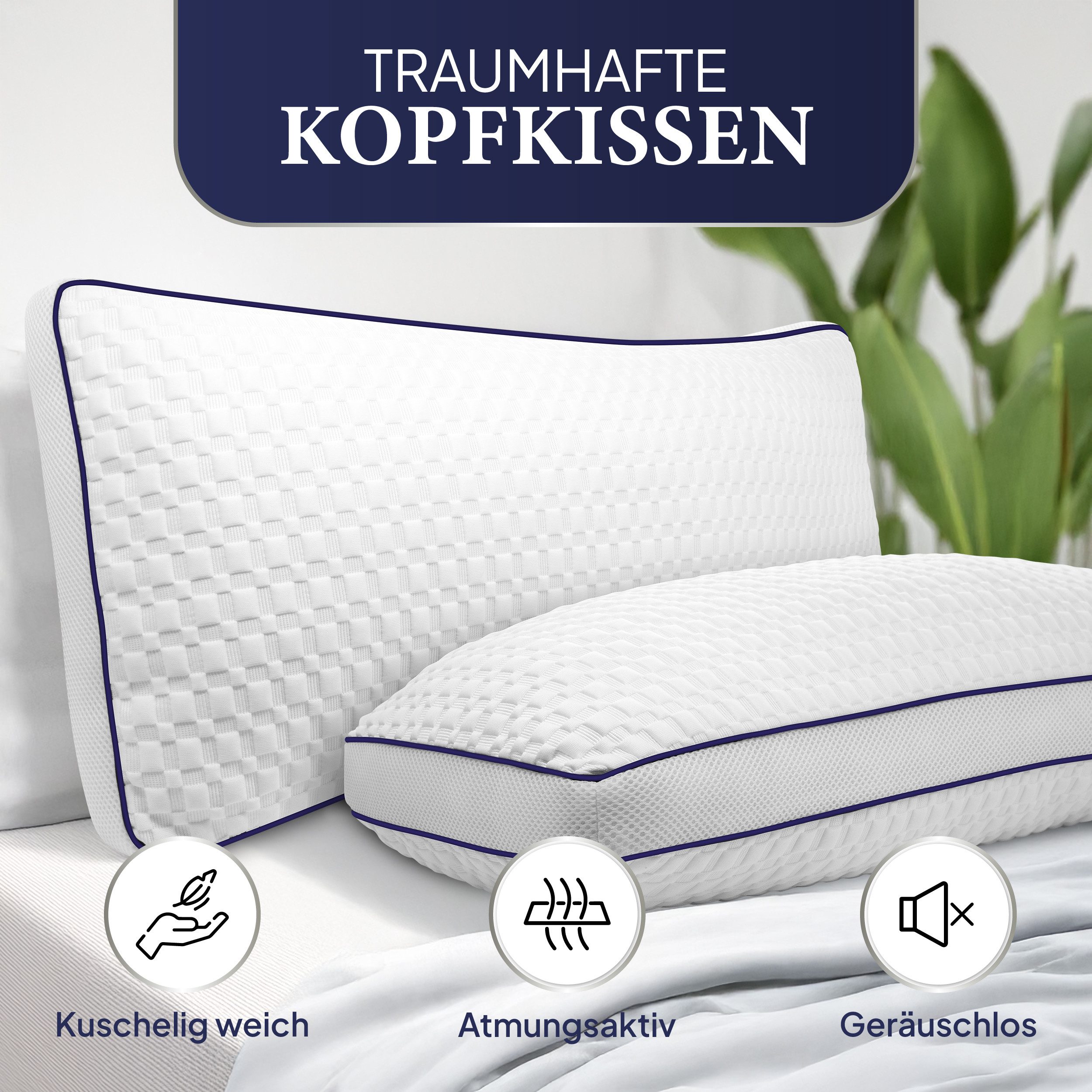 Gentle North Microfaserkissen Hochwertige Kopfkissen in günstig online kaufen
