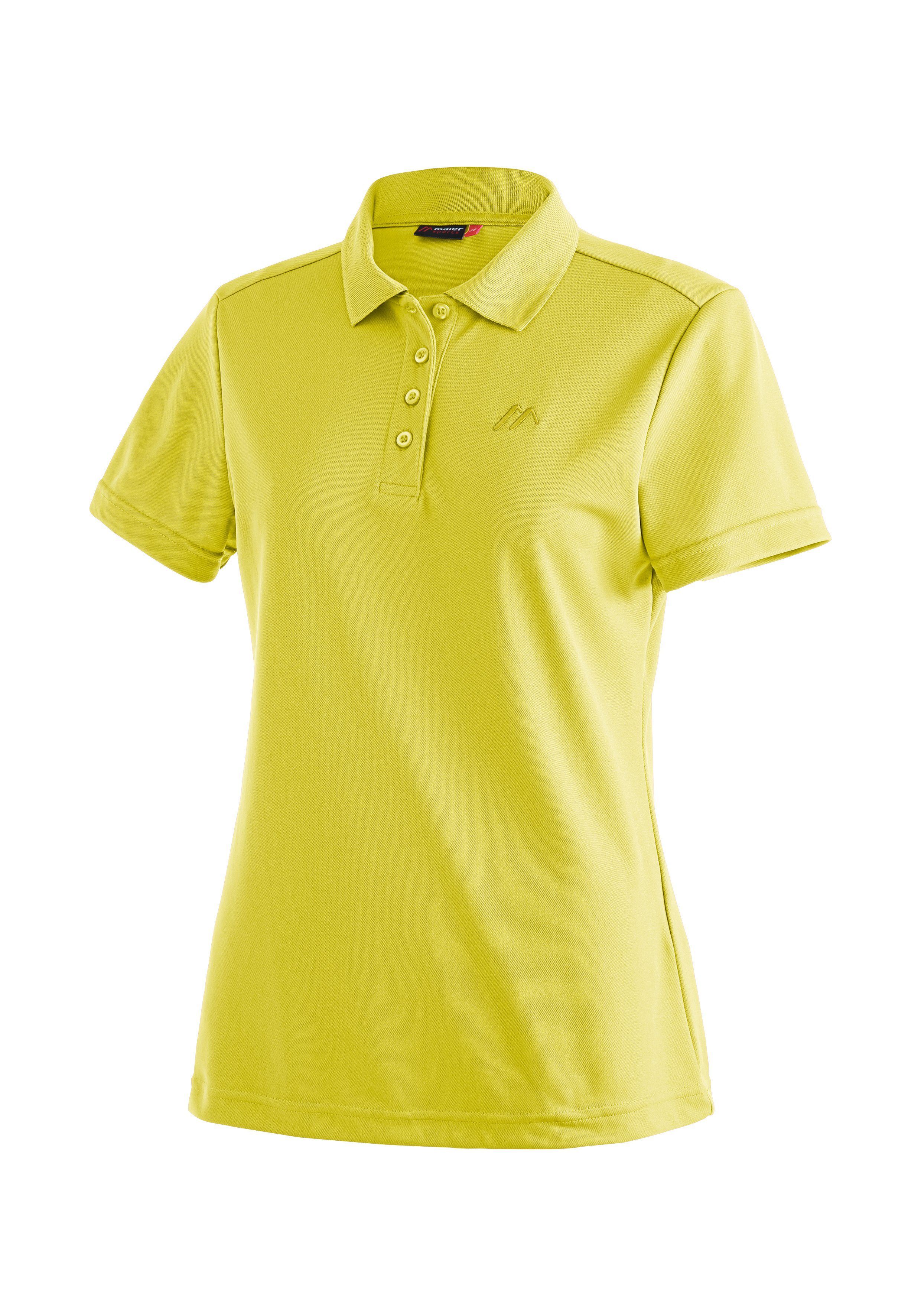 Maier Sports Funktionsshirt Ulrike Damen Polo, pique Poloshirt, schnelltrocknendes Outdoor-Shirt