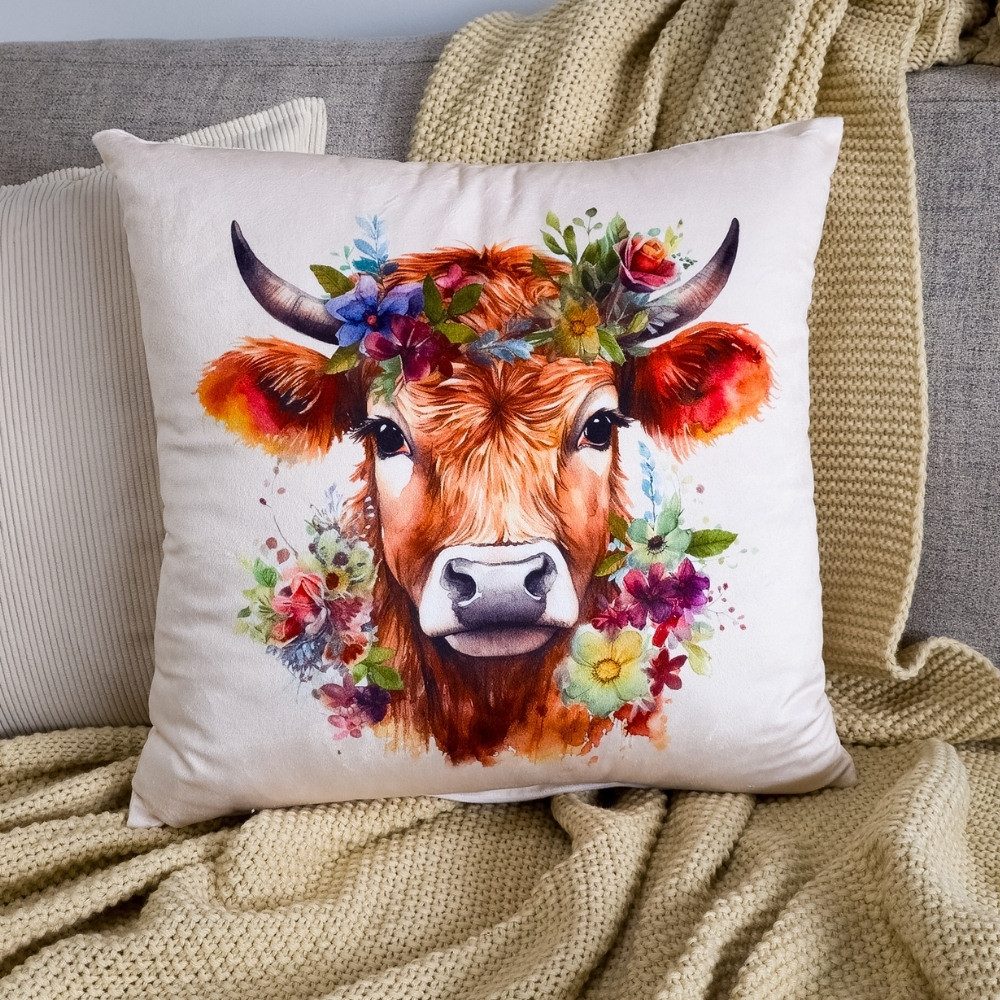 REALLaxx Dekokissen Sprüche & Tiere Motivkissen, 45x45 / 30x50cm lustig bedruckter Kissenbezug inkl. Füllung, waschbar