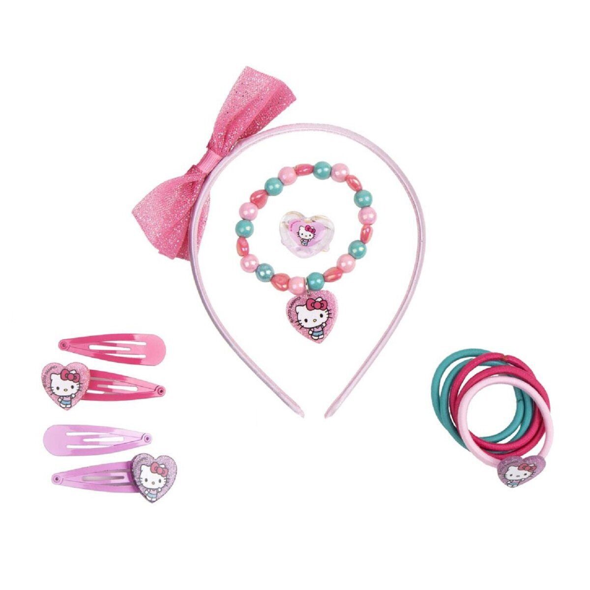 Hello Kitty Schmuckset Hello Kitty Haar-Accessoire-Set Perfekt für stylische Frisuren