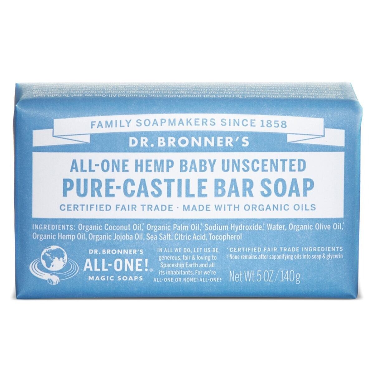 Dr. Bronners Handseife Jábon En Pastilla Bebés - Neutral 140 G