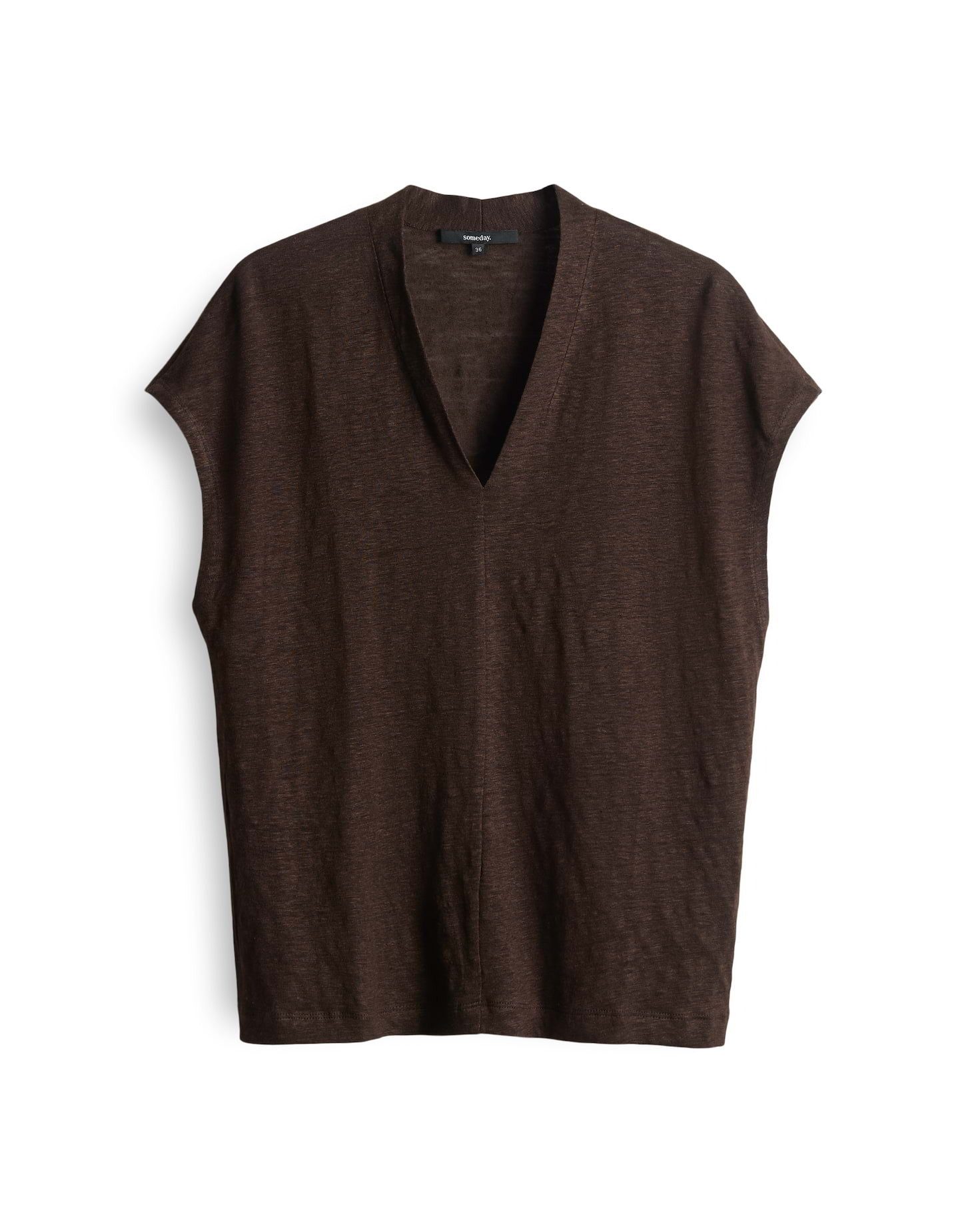 someday Kurzarmshirt KUINN mit tiefen V-Neck günstig online kaufen