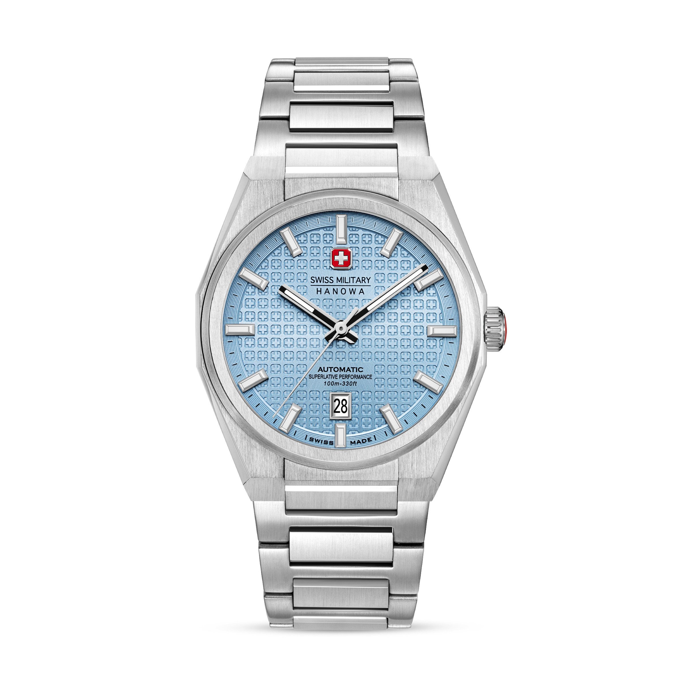 Swiss Military Hanowa Automatikuhr Avalanche SMWGL0006904, Armbanduhr, Herrenuhr, Swiss Made, Mechanische Uhr, Edelstahlarmband