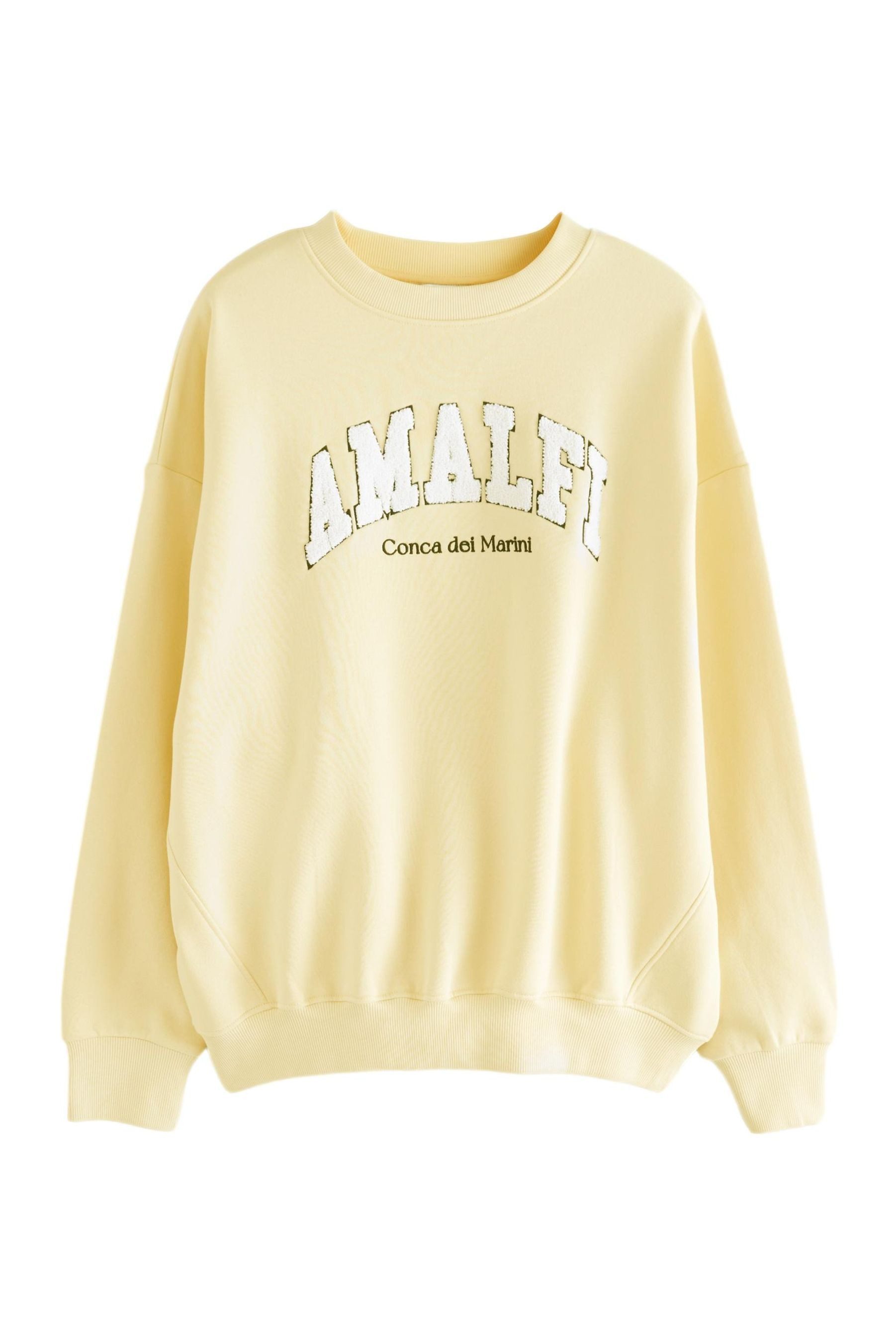 Next Sweater Gelbes Bouclé Amalfi Sweatshirt günstig online kaufen