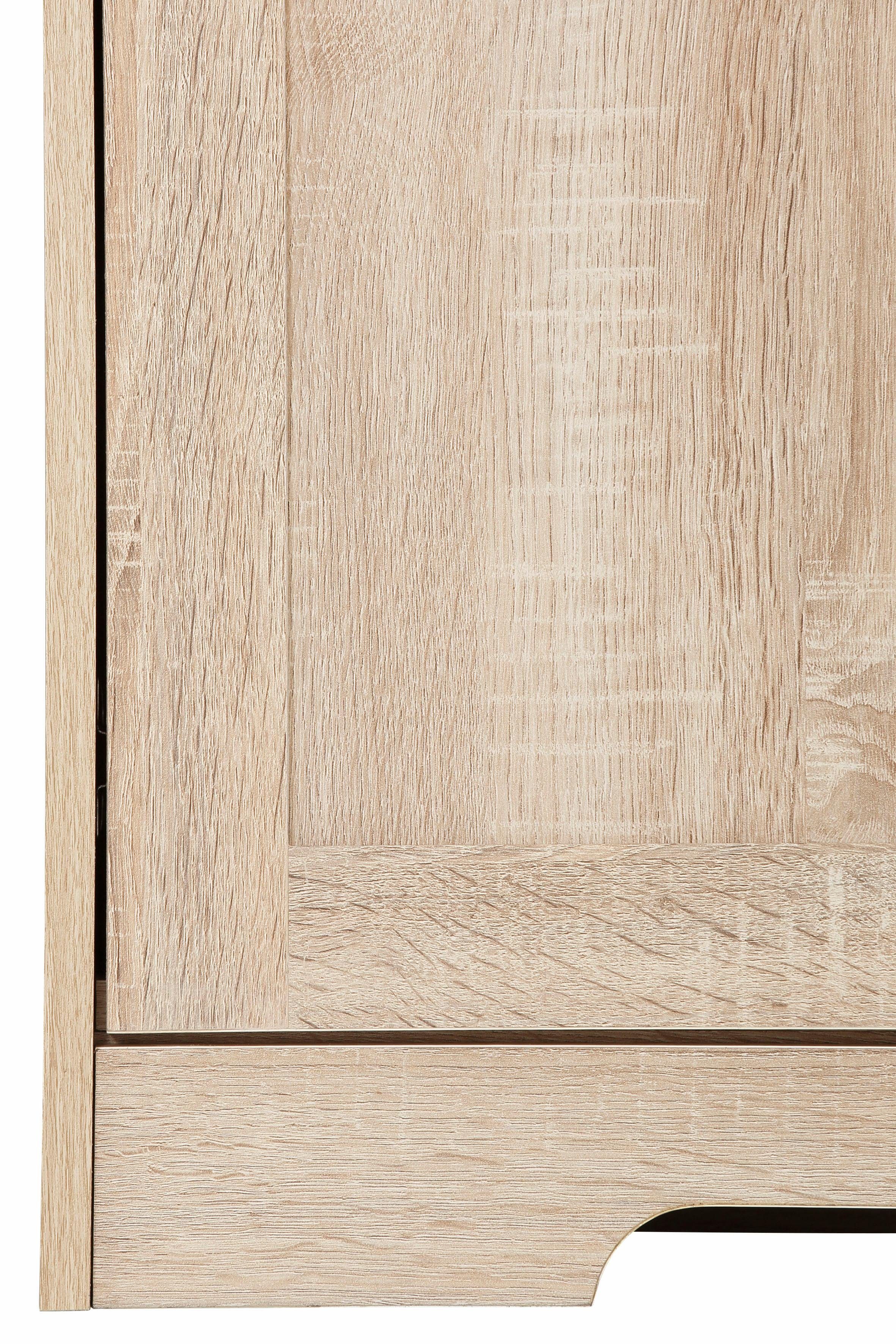 Home affaire Highboard Nanna, Vitrine in Eichen-Optik, Breite 118 cm