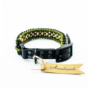 Tierluxe Hunde-Halsband Wächter, Paracord, Biothane, Handgemacht