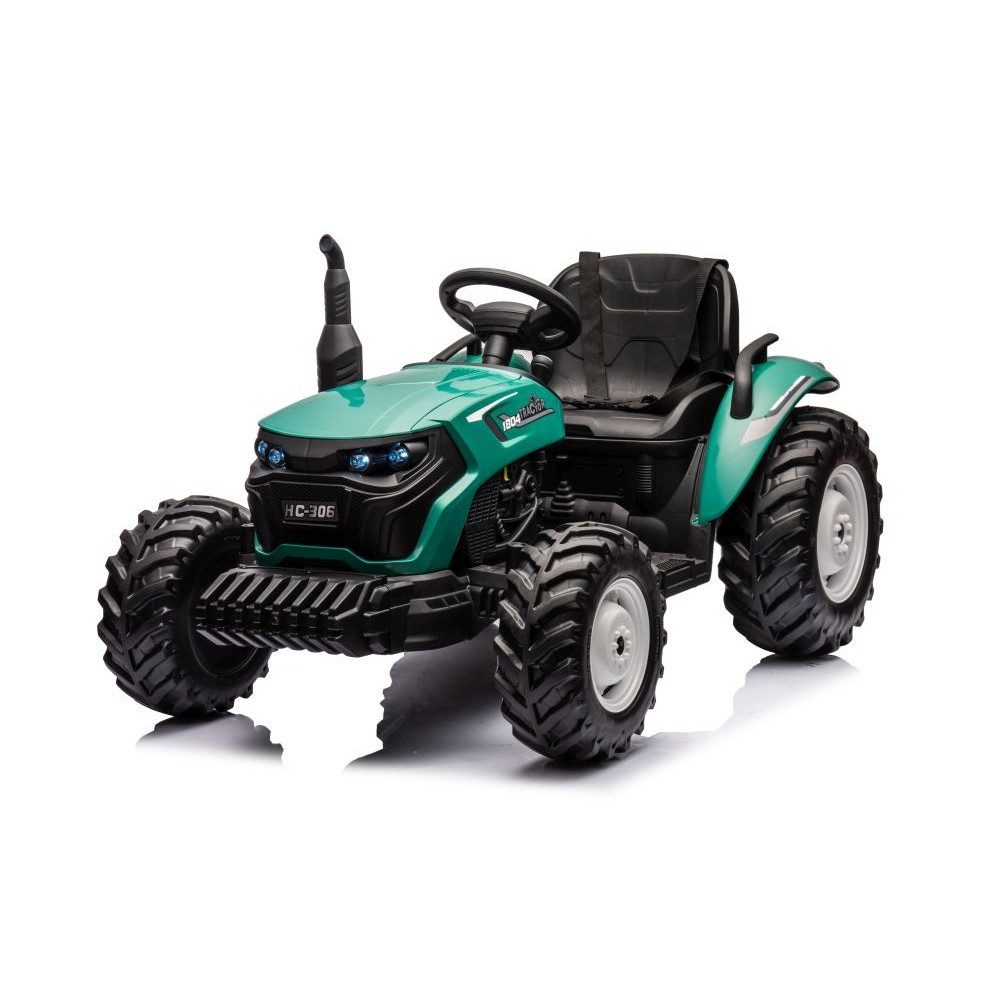 LEAN TOYS Elektro-Kindertraktor Aufsitztraktor Kinderfahrzeug Spielzeugtrecker, Belastbarkeit 100.0 kg, (1-tlg), 24-V-Akku, LED-Licht, Sicherheitsgurt, Profilreifen