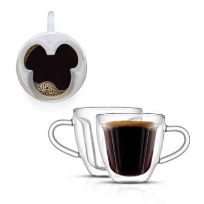 JoyJolt Espressoglas 3D Micky Maus 2er-Set - Disney