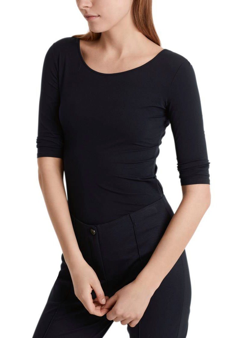 Marc Cain Langarmshirt "Collection Essential" Premium Damenmode Hauchzartes Longsleeve, elastisch