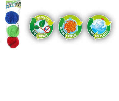 Toi-Toys Wasserball Wiederverwendbare XL Wasserbälle 3 Stück-Wasser-Softball - Ø 15 cm