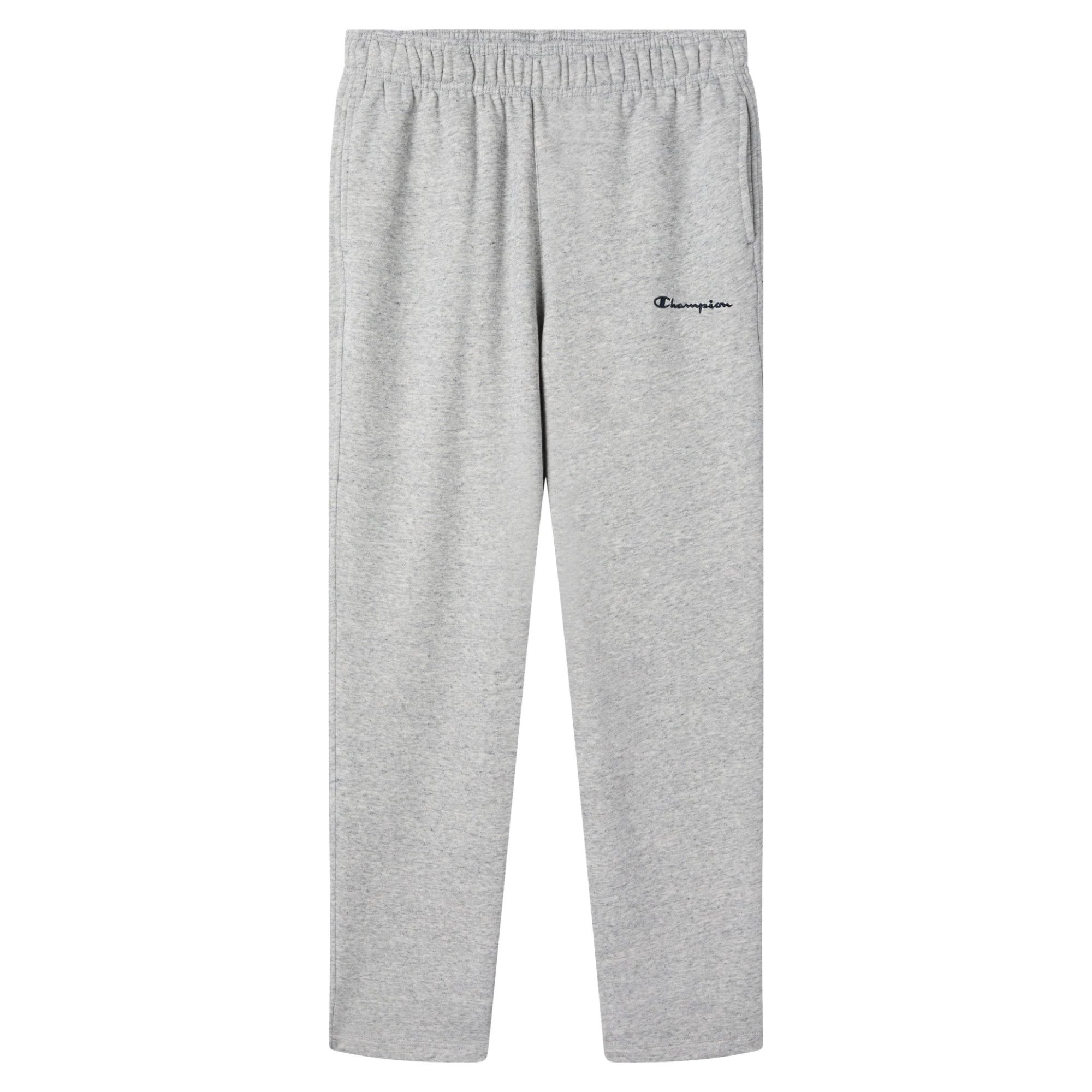 Champion Trainingshose Icons Herren Fleece-Hose mit geradem Saum Hellgrau