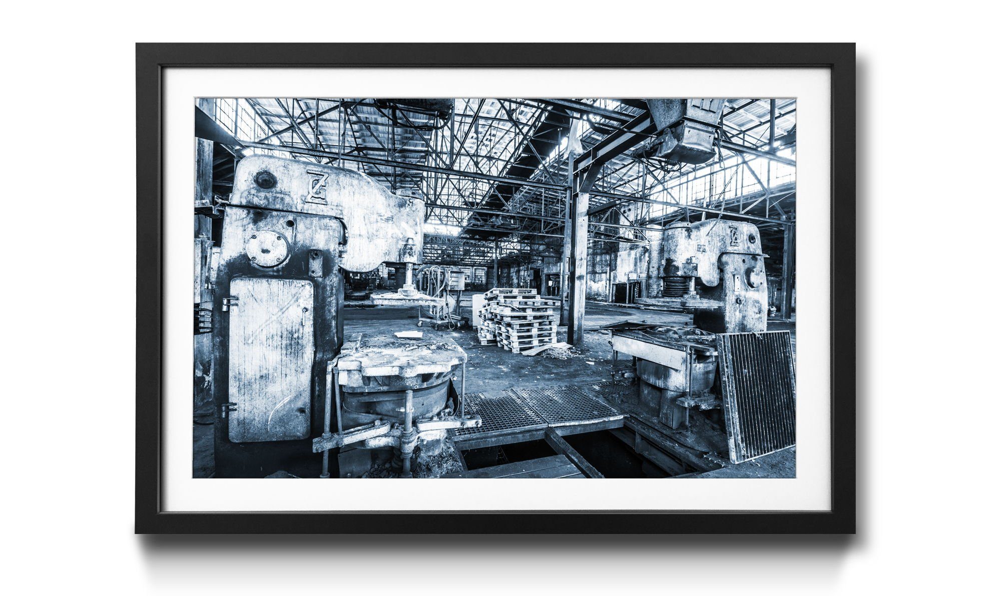 Günstiger Versandfachhandel! WandbilderXXL Bild mit Rahmen in Place, erhältlich Wandbild, 4 Größen Warehouse, Lost Lost
