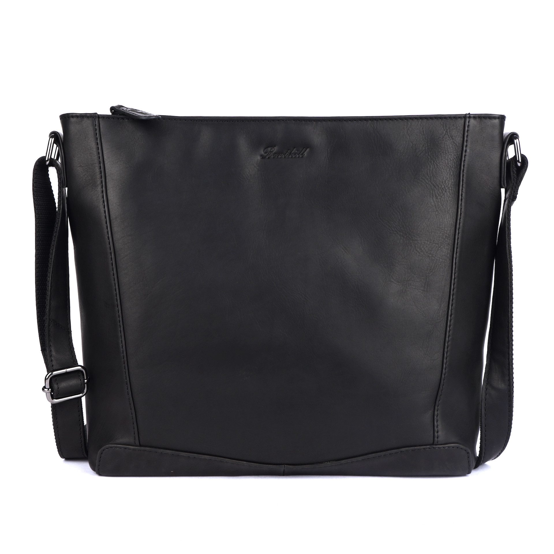 Benthill Umhängetasche Damen Echt Leder Groß Umhängetasche Handtasche Vintage Shopper Tasche, Schultergurt / Umhängegurt Reißverschlussfach