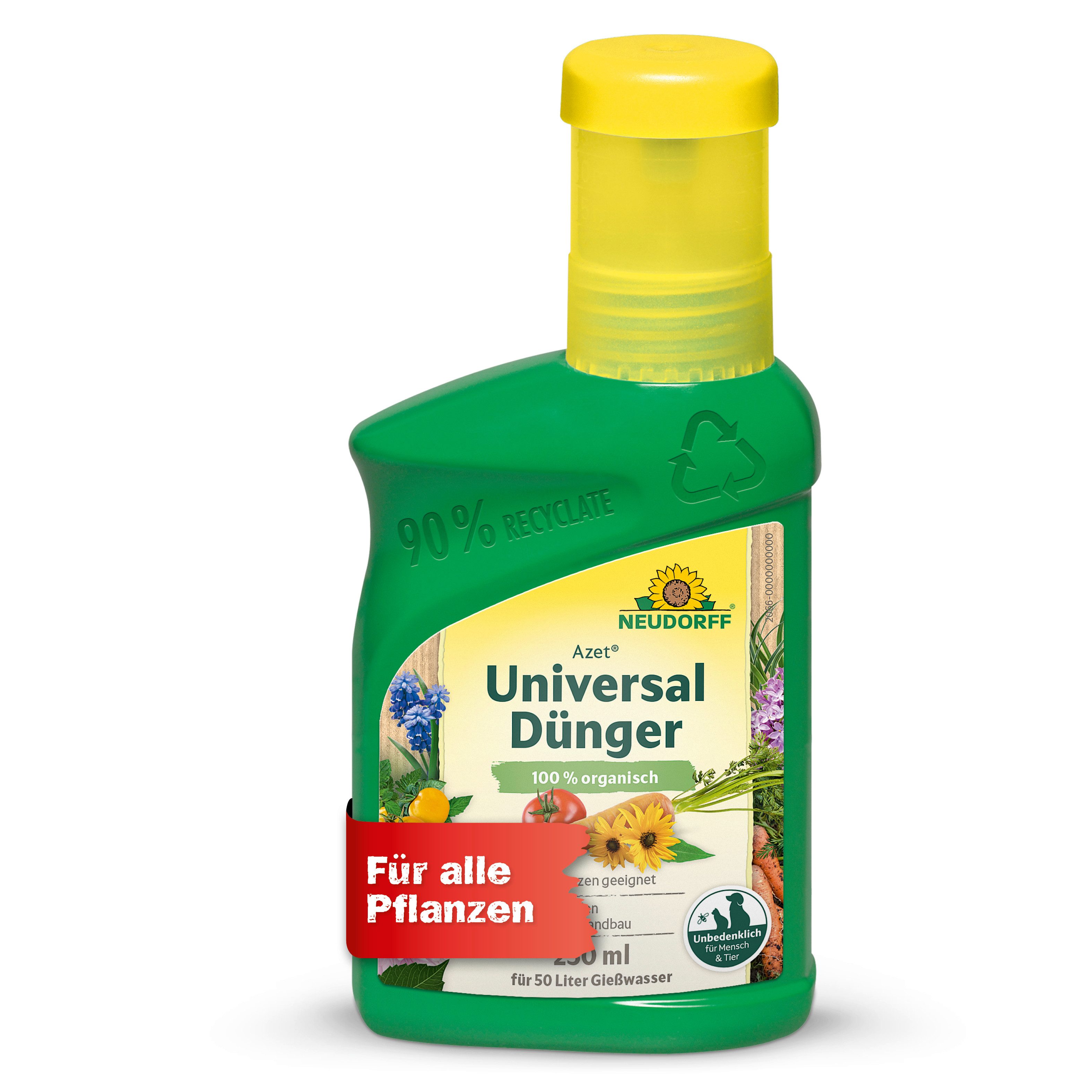 Neudorff Pflanzendünger Neudorff Azet UniversalDünger 250 ml, 1-St., natürlich, unbedenklich für Mensch und Tier, Bio Dünger