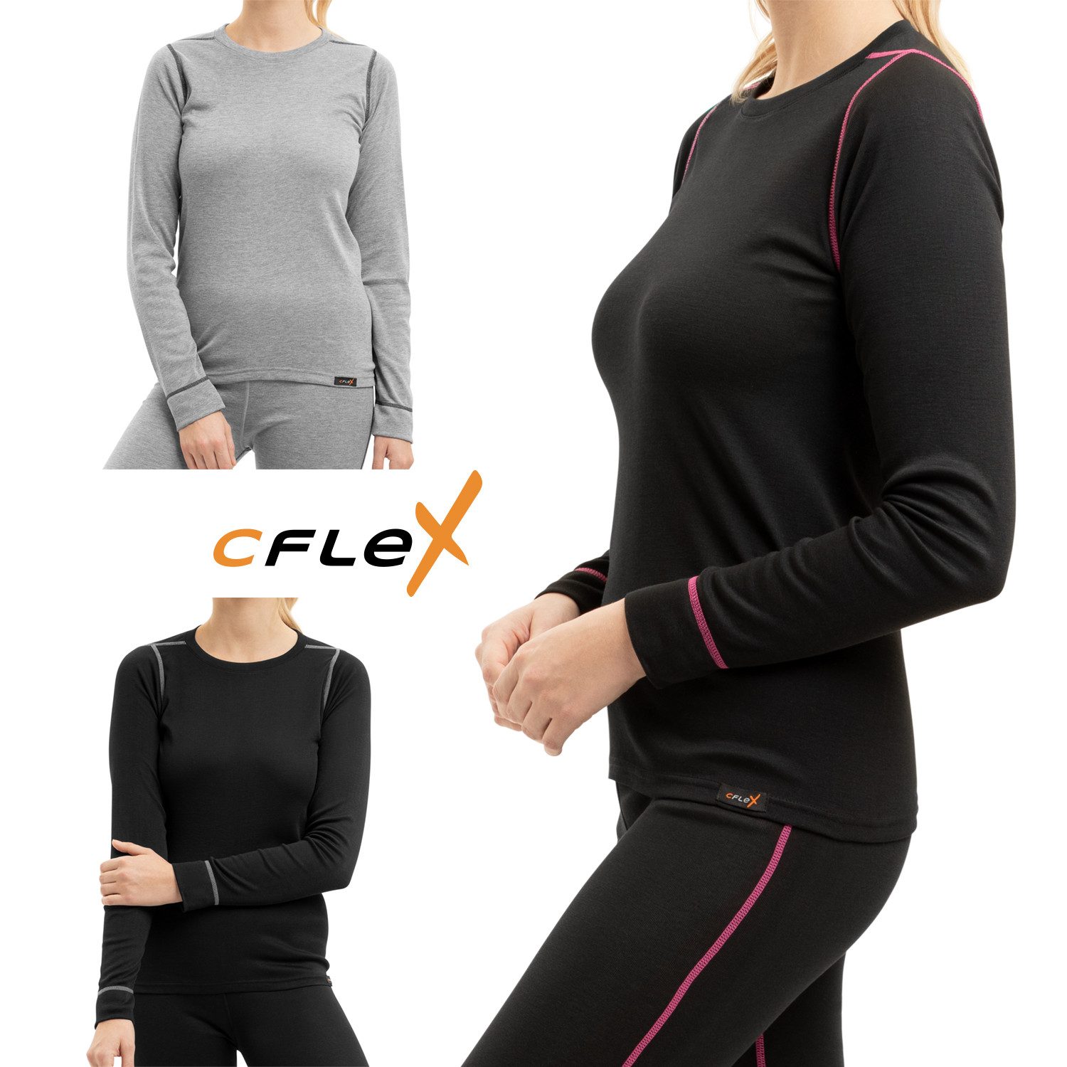 CFLEX Funktionshemd POLARDRY Damen Ski- & Thermo Hemd warmes langarm Unterhemd – Bild 5 von 5