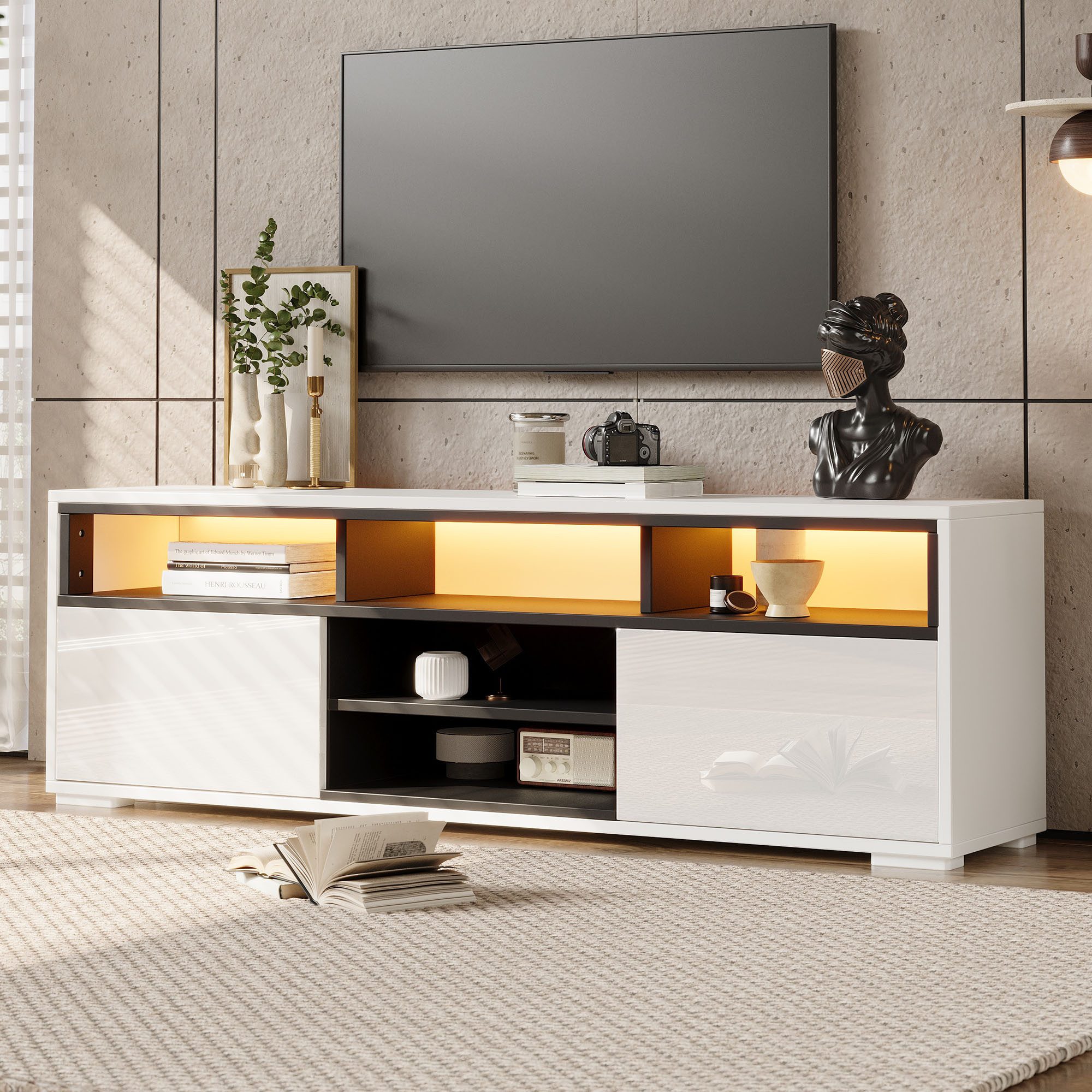 TV-Schrank LED-Fernsehboard 150x50x35 cm
