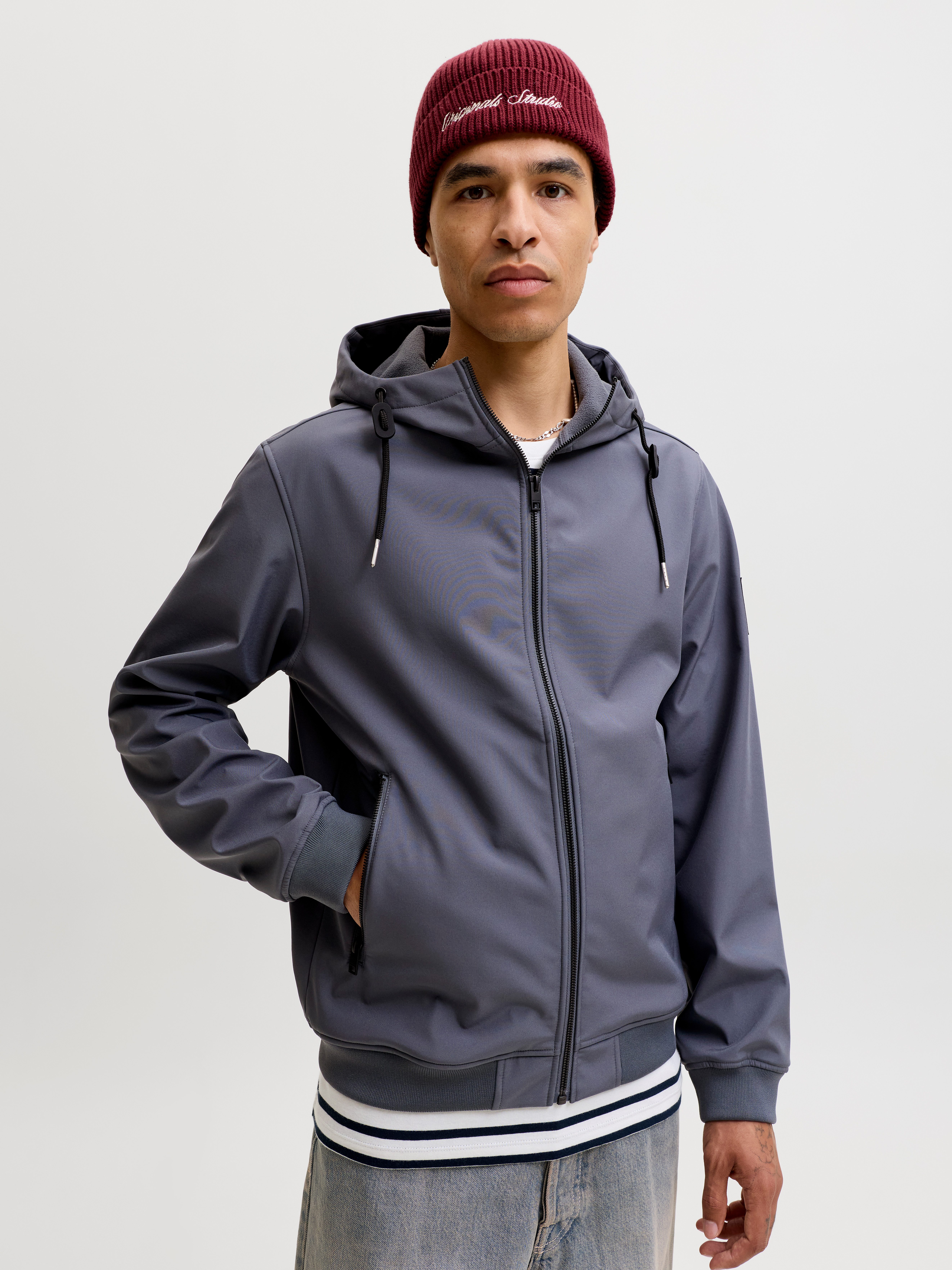 Jack & Jones Softshelljacke JJEBASIC mit wasserabweisender Funktion Kunstfaser, regular fit