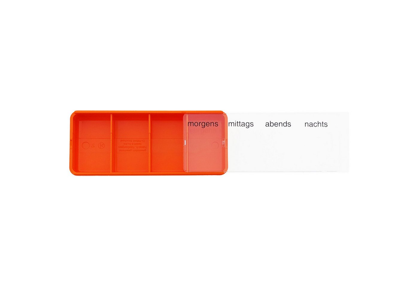 Thumbnail - varivendo Pillendose Tablettendose orange (Stück, Tablettendose), Medikamentendosierer Pillendose Tablettenbox Pillenkas...