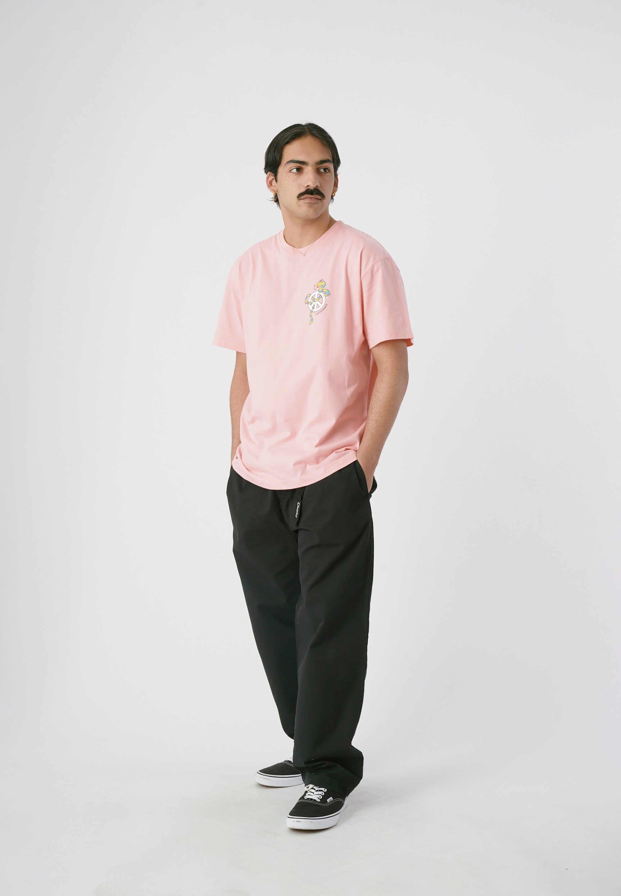 lockerem Blind rosa Cleptomanicx T-Shirt mit Snake Schnitt